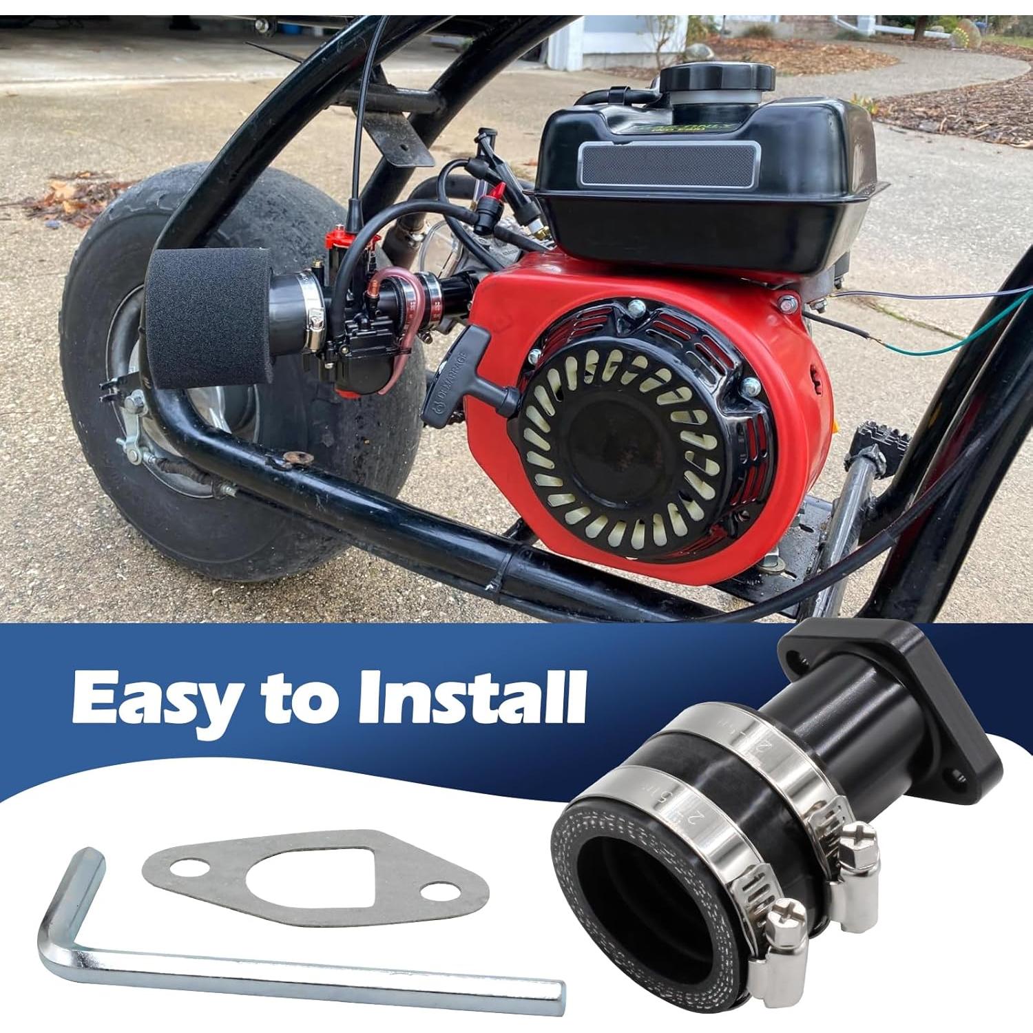 Colector de Admisión WNOOENG para Motor Predator 212cc 224cc