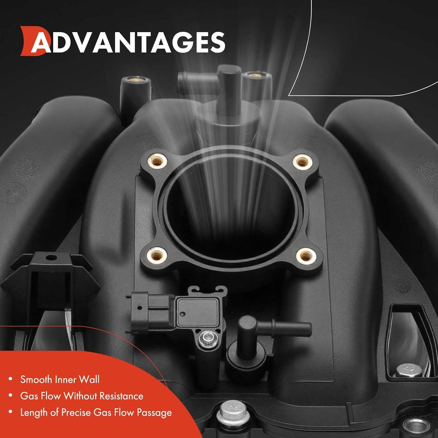 Colector de Admisión A-Premium para Chevy, GMC, Buick 2.4L