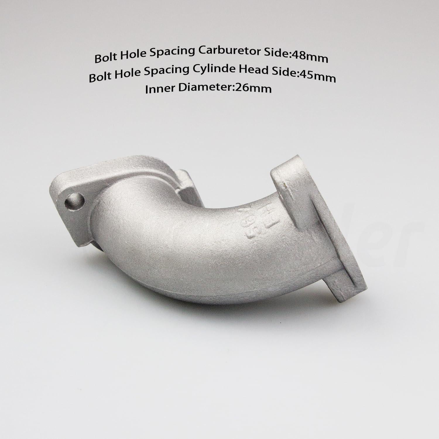 Tubería de Colector de Admisión 26mm Amavoler para ATV 110-150CC