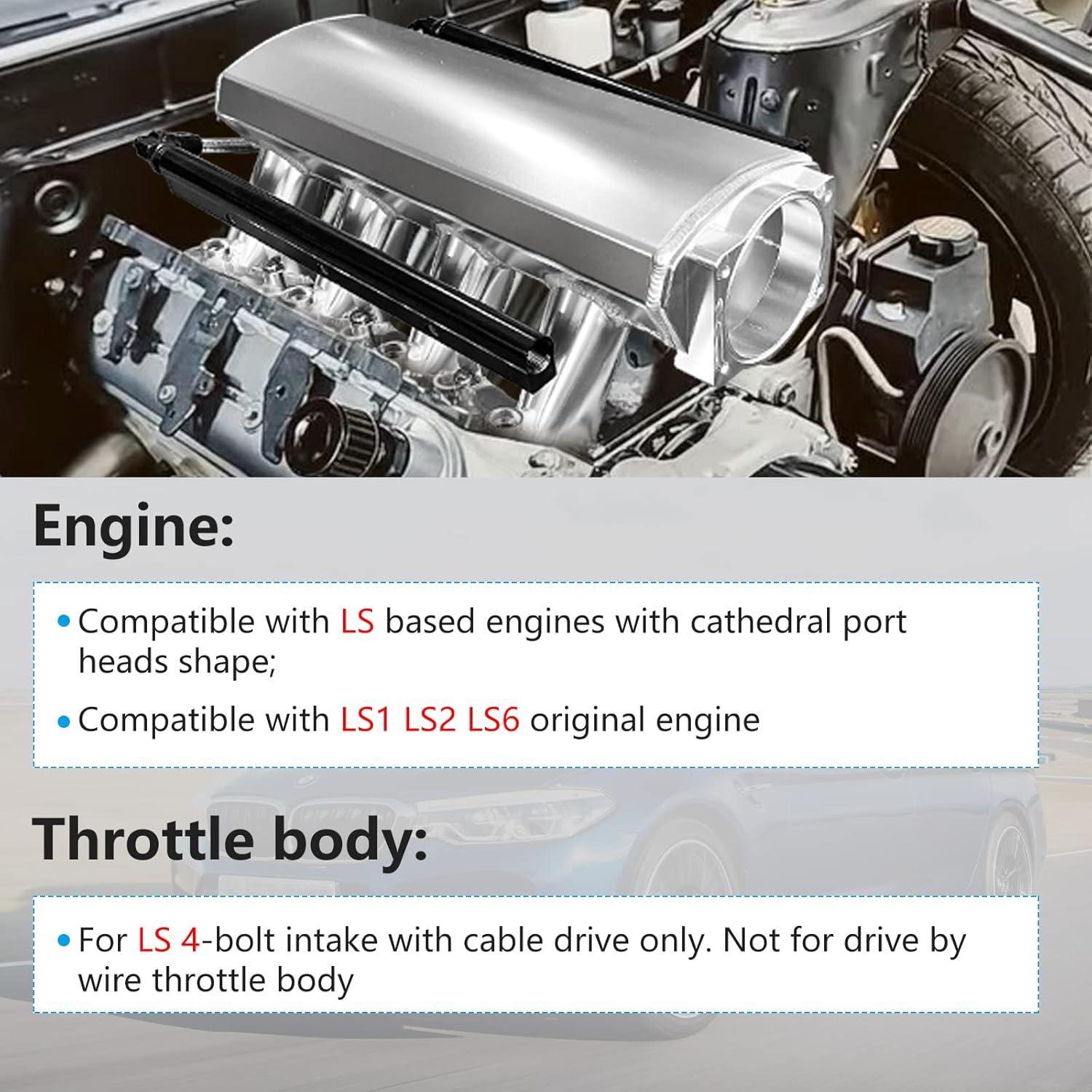 Colector de admisión YIUIY 102mm para Chevy GMC Pontiac