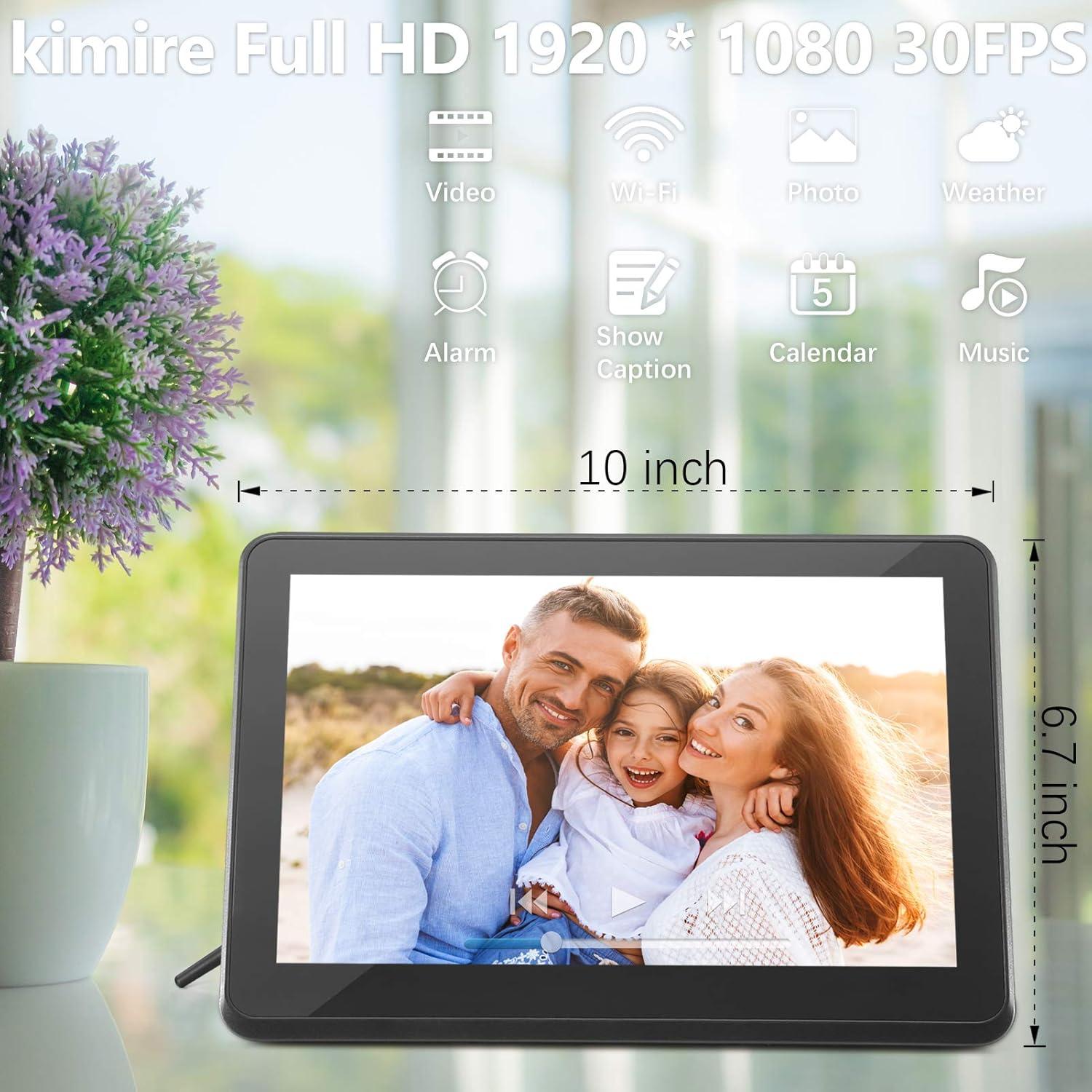 Marco de Foto Digital WiFi Kimire 10" Full HD Negro