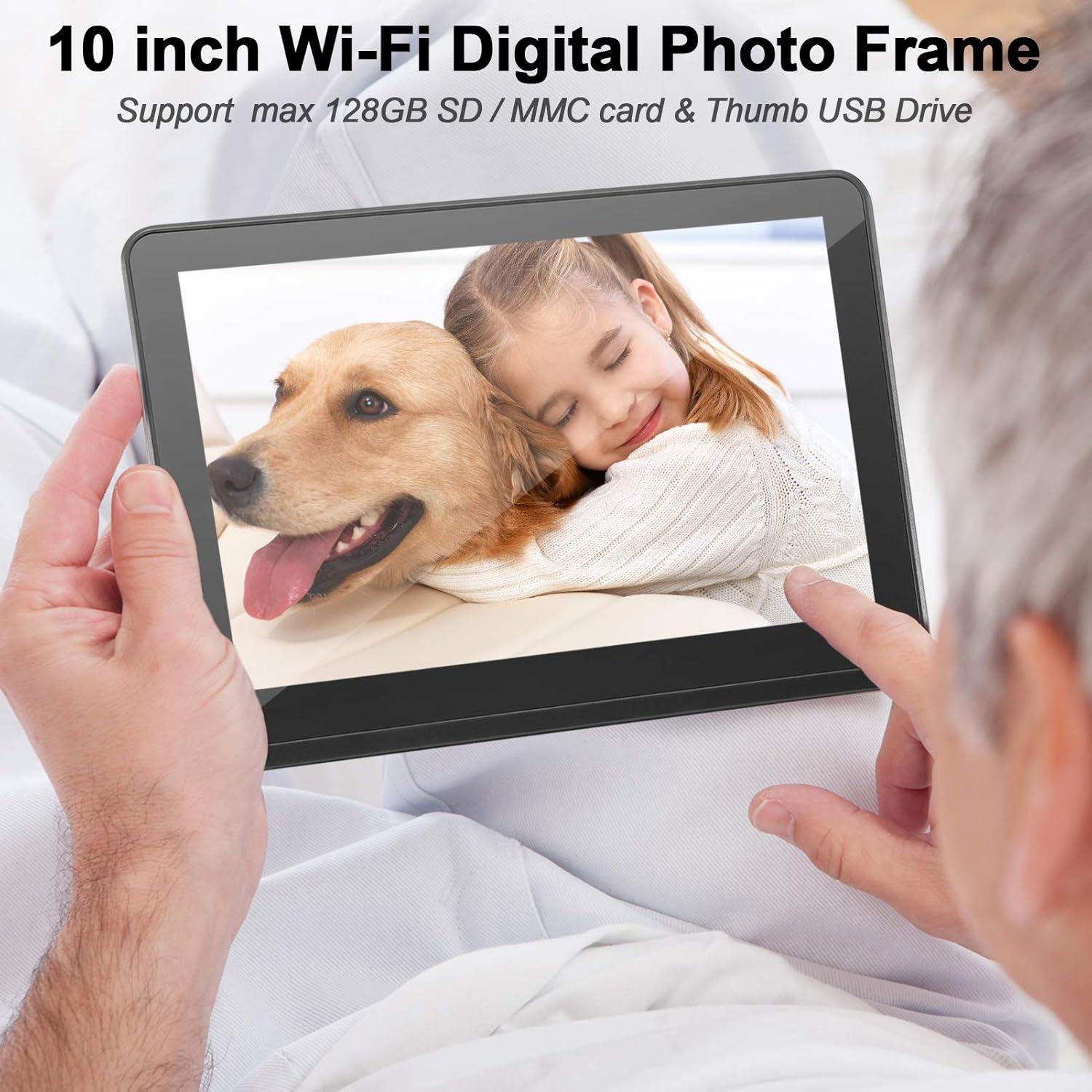 Marco de Foto Digital WiFi Kimire 10" Full HD Negro