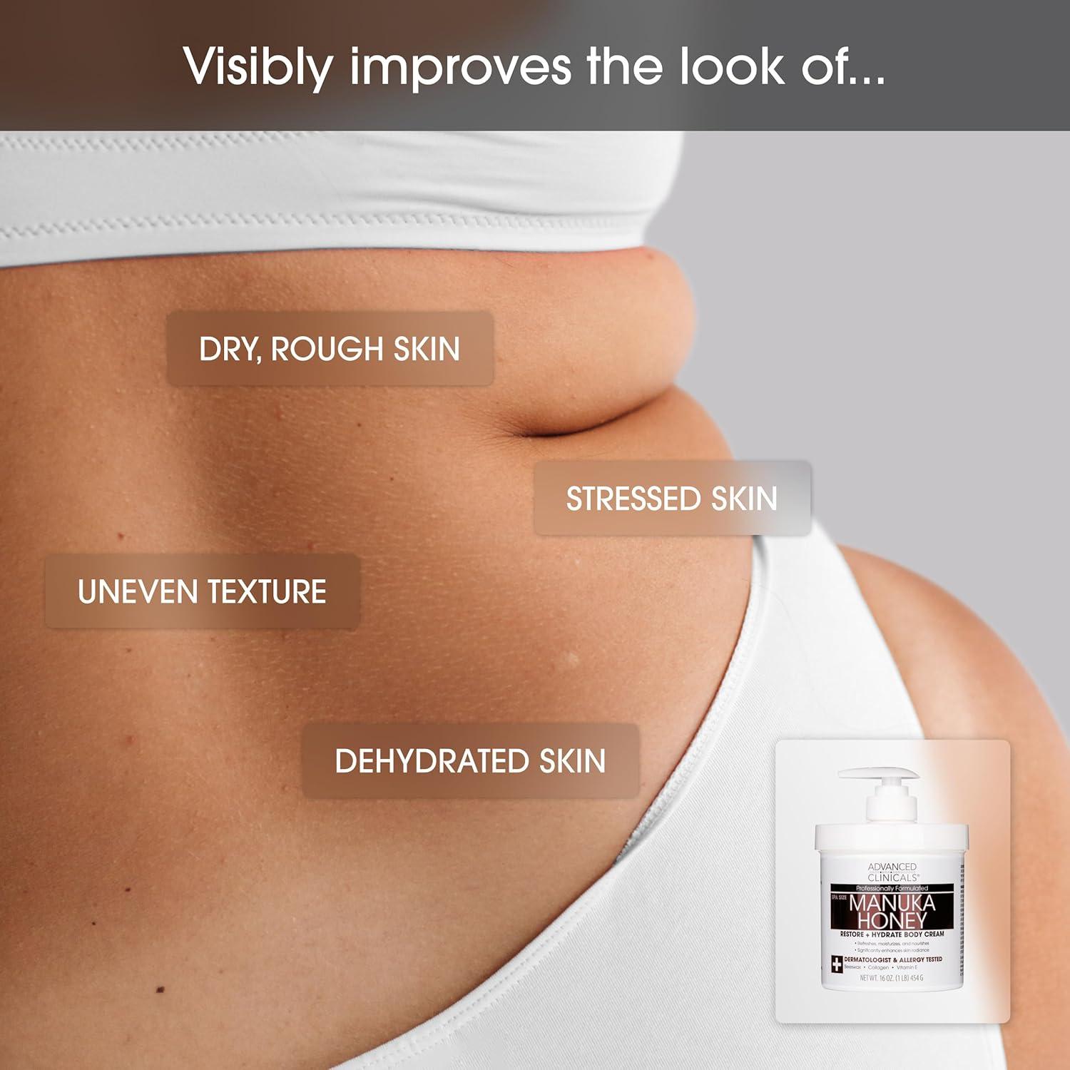 Crema Hidratante Facial Advanced Clinicals Miel de Manuka 480ml