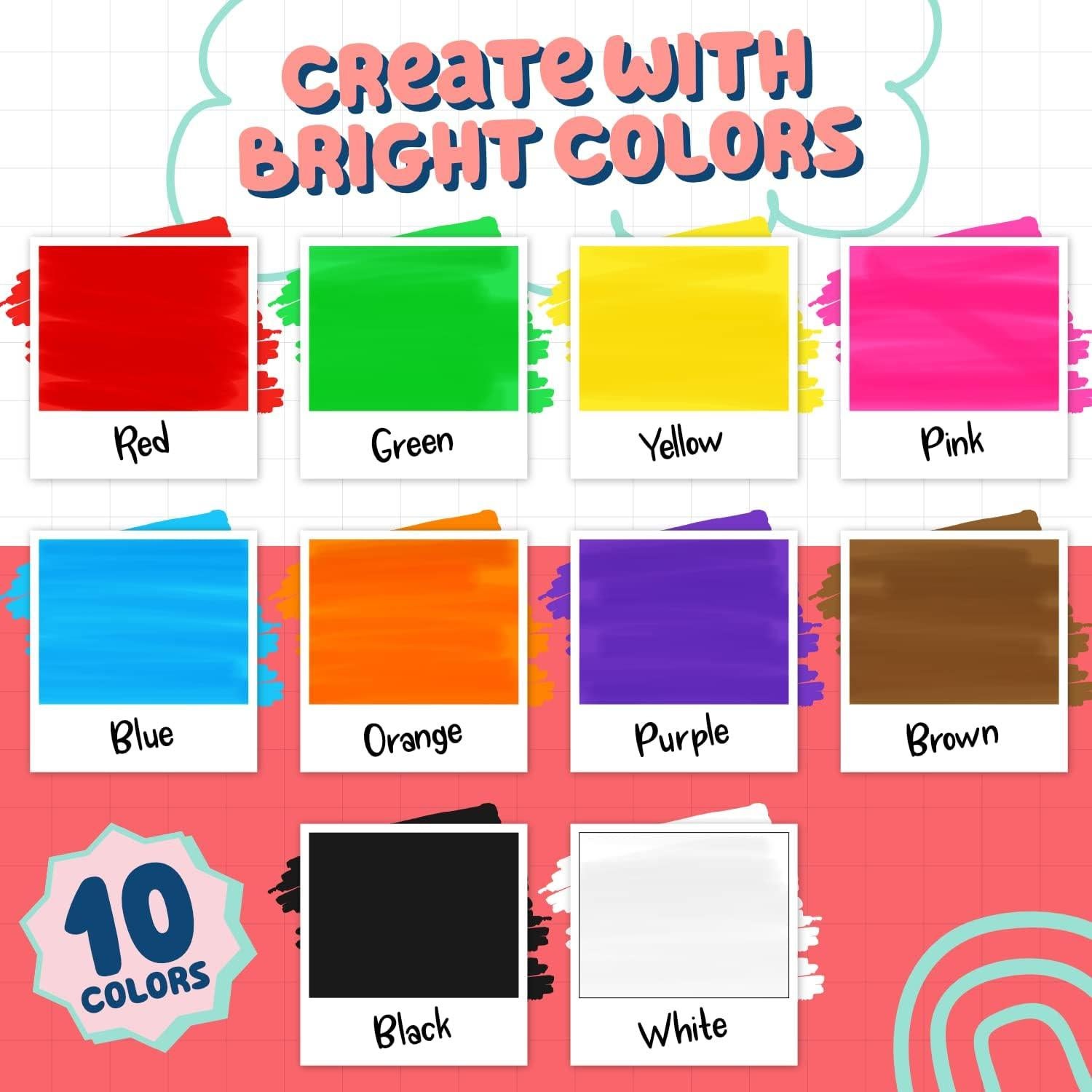 Marcadores de Tiza Chalkola Punta Extra Fina 1mm - Paquete de 10