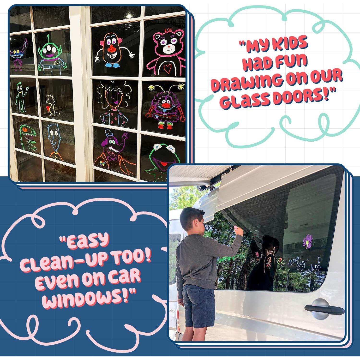 Marcadores de Tiza Chalkola Punta Extra Fina 1mm - Paquete de 10