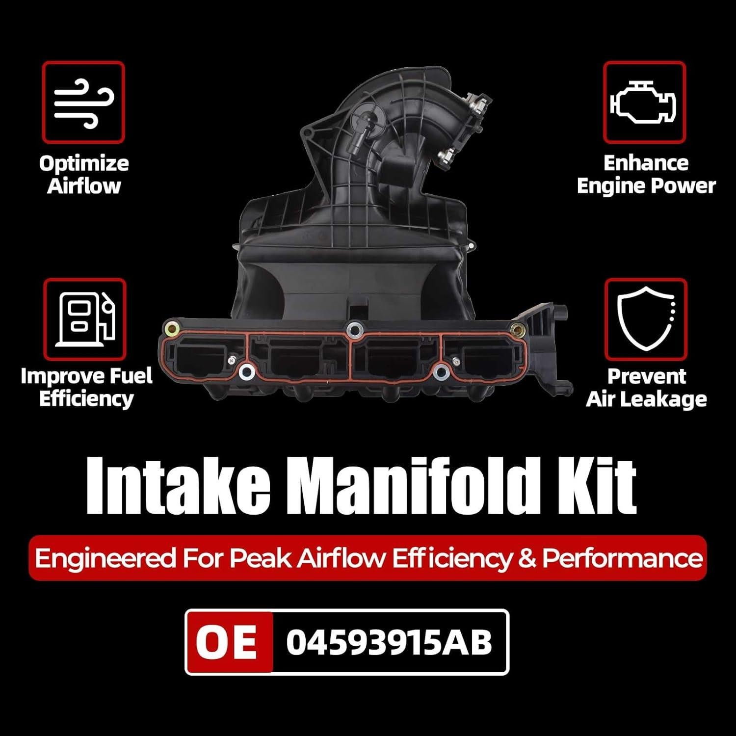 Colector de Admisión MITZONE para Dodge y Jeep 2.4L/2.0L