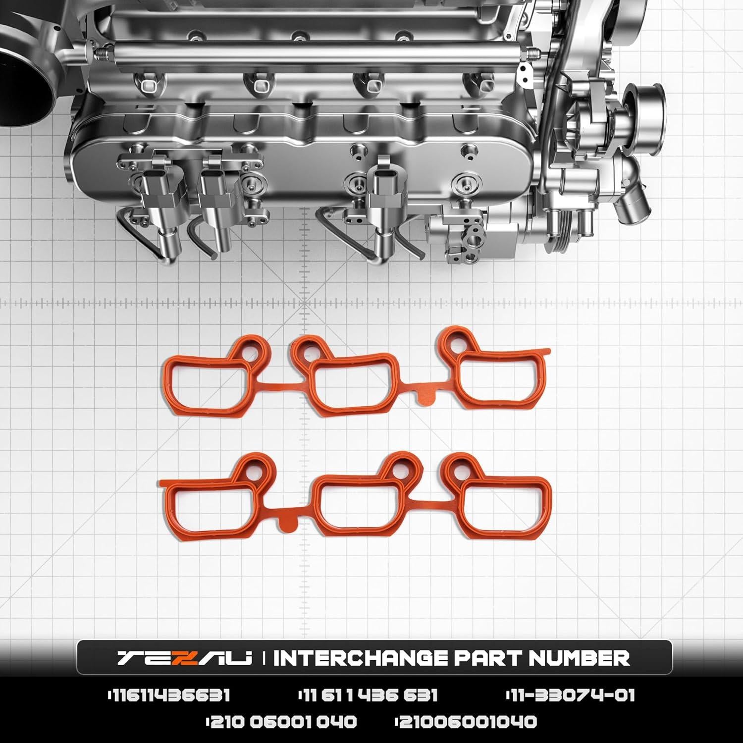 Junta de Colector de Admisión TEZAU para BMW 1999-2006
