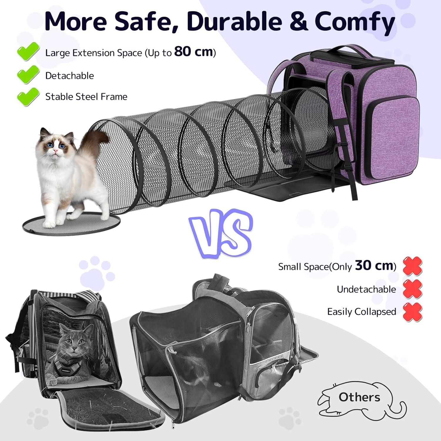 Mochila Transportadora Pawtners para Gatos y Perros 8,16 kg