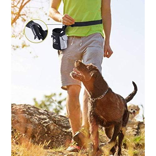 Bolsa de Golosinas para Perros AMZNOVA, 3 Tazas, Negro