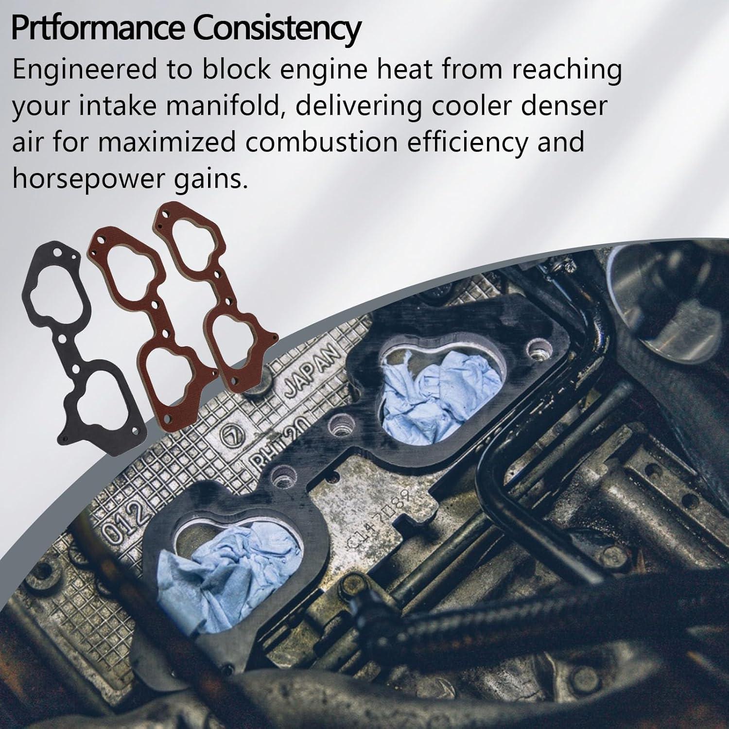 Kit Espaciador Junta Colector Admision Fenolico Subaru 2.0L 2.5L