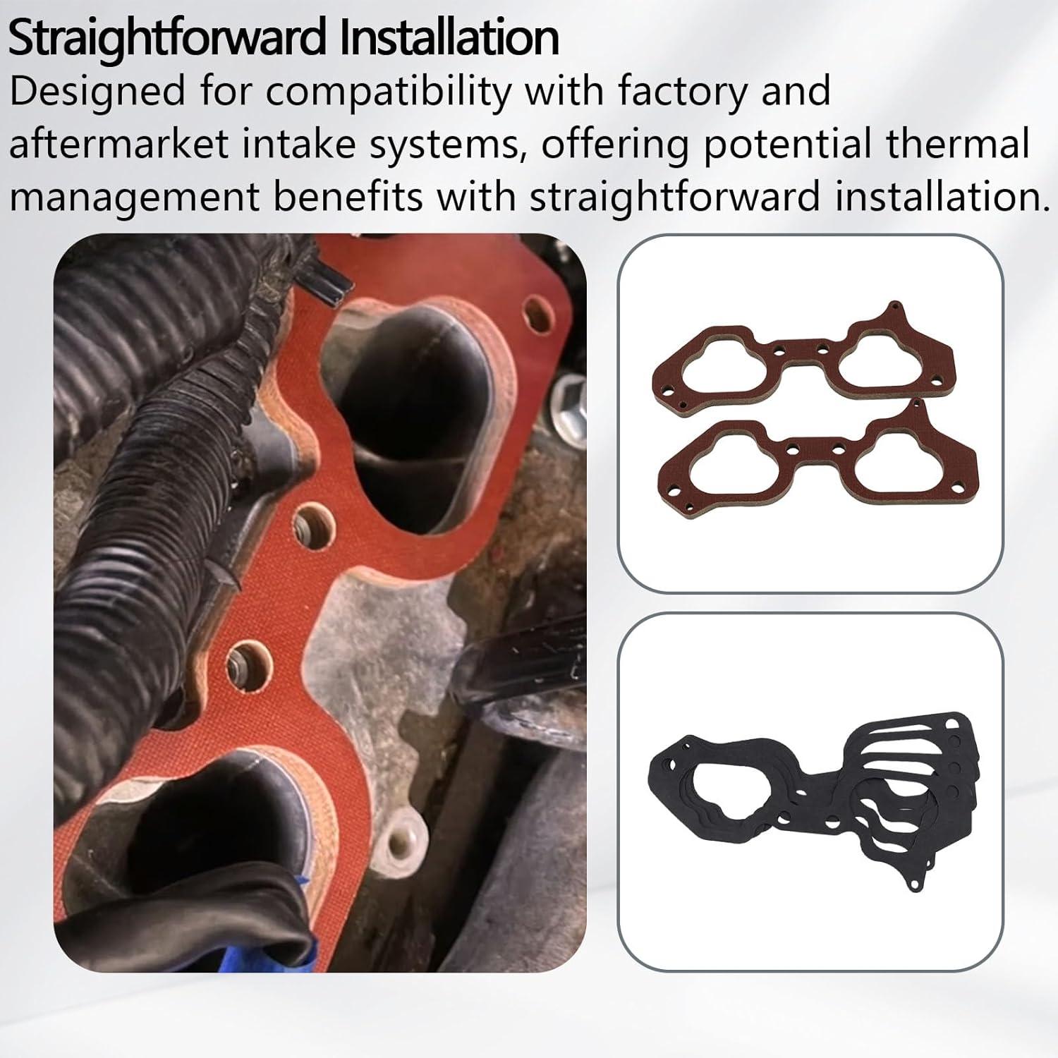 Kit Espaciador Junta Colector Admision Fenolico Subaru 2.0L 2.5L