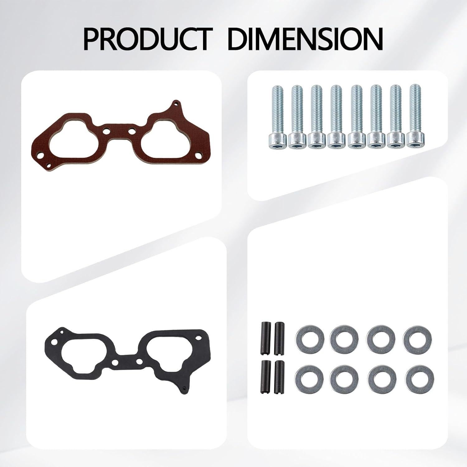 Kit Espaciador Junta Colector Admision Fenolico Subaru 2.0L 2.5L