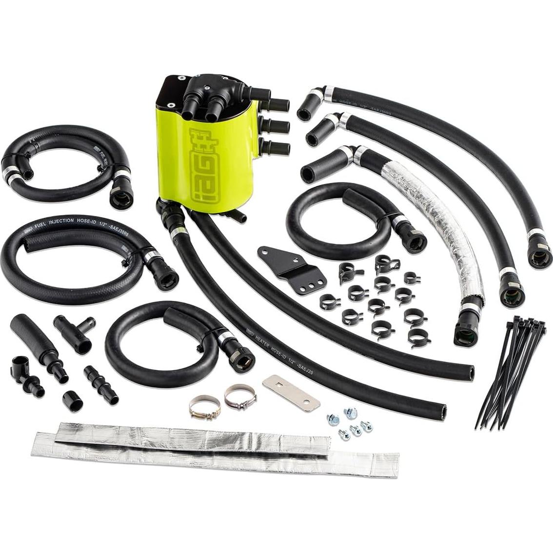 Separador de Aire/Aceite IAG Amarillo Neón para Subaru WRX/STi