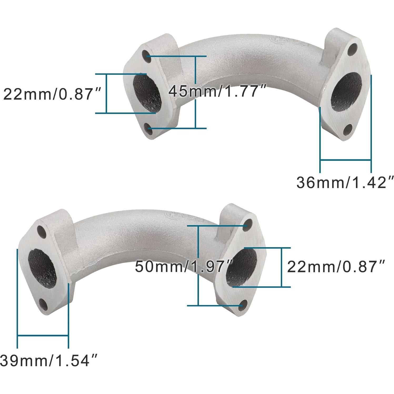 Tubo de Colector de Admisión GOOFIT 50cc-110cc ATV Go-Kart