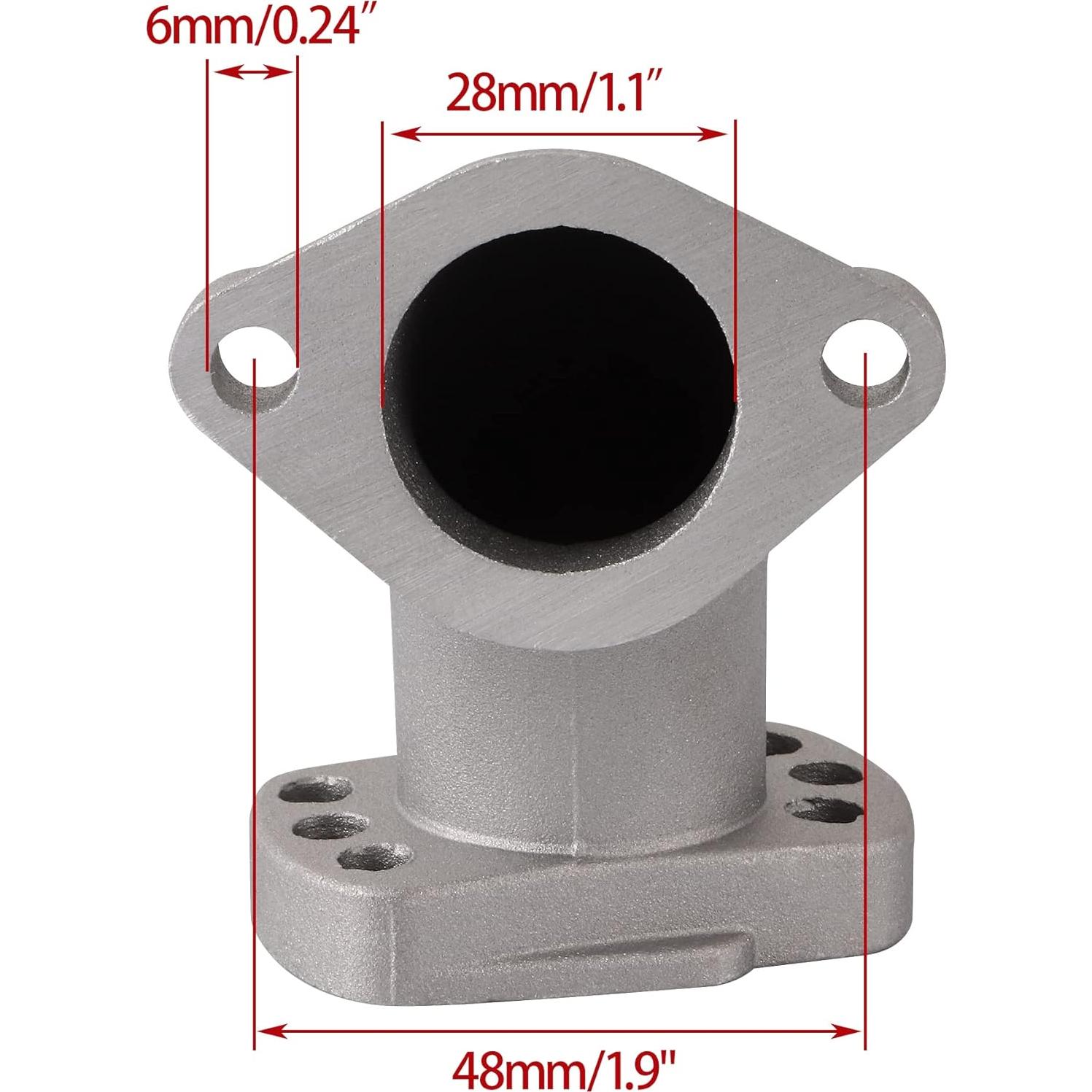 Tubería de Colector de Admisión 28mm WOOSTAR para Motor YX GPX 150cc 160cc