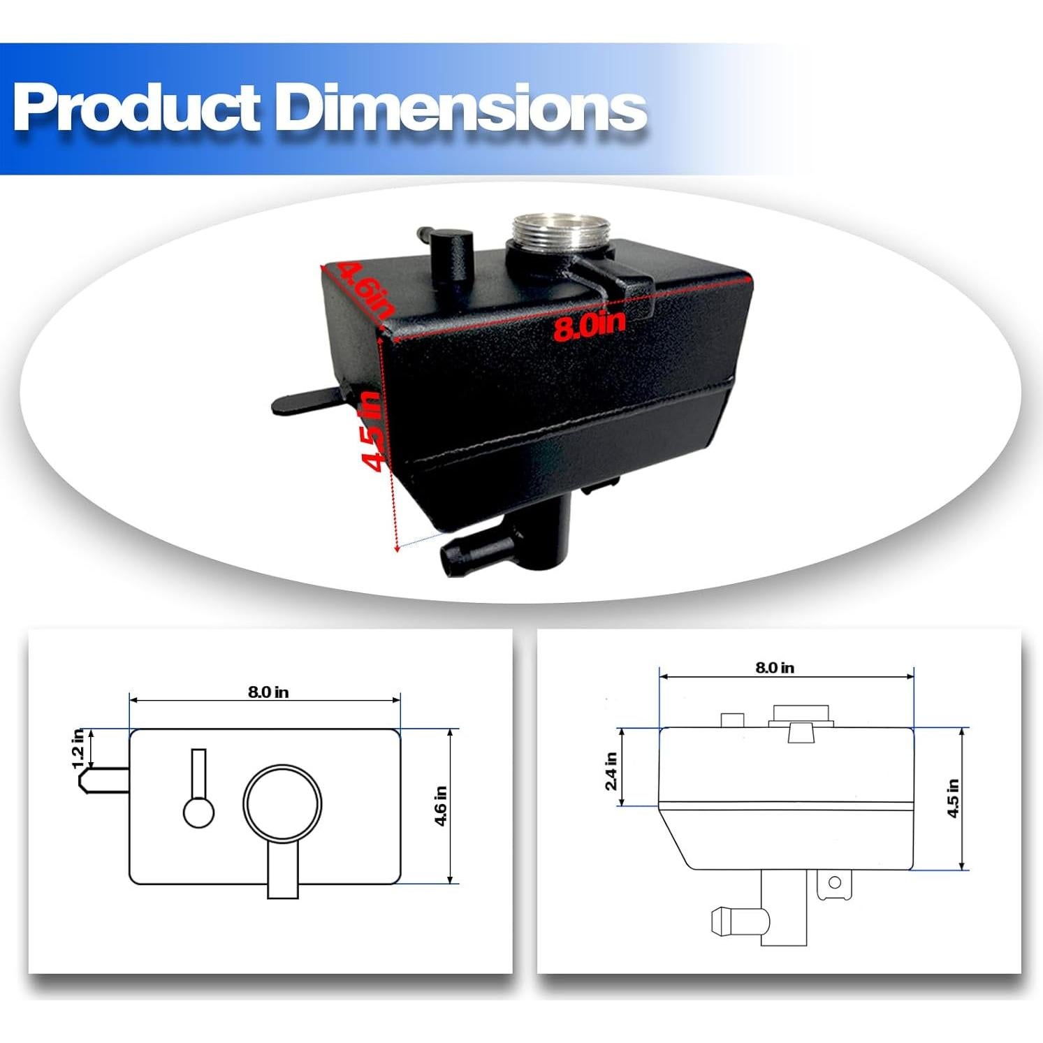 Tanque de Refrigerante KOKSHELY para Jeep Wrangler JL 2018+