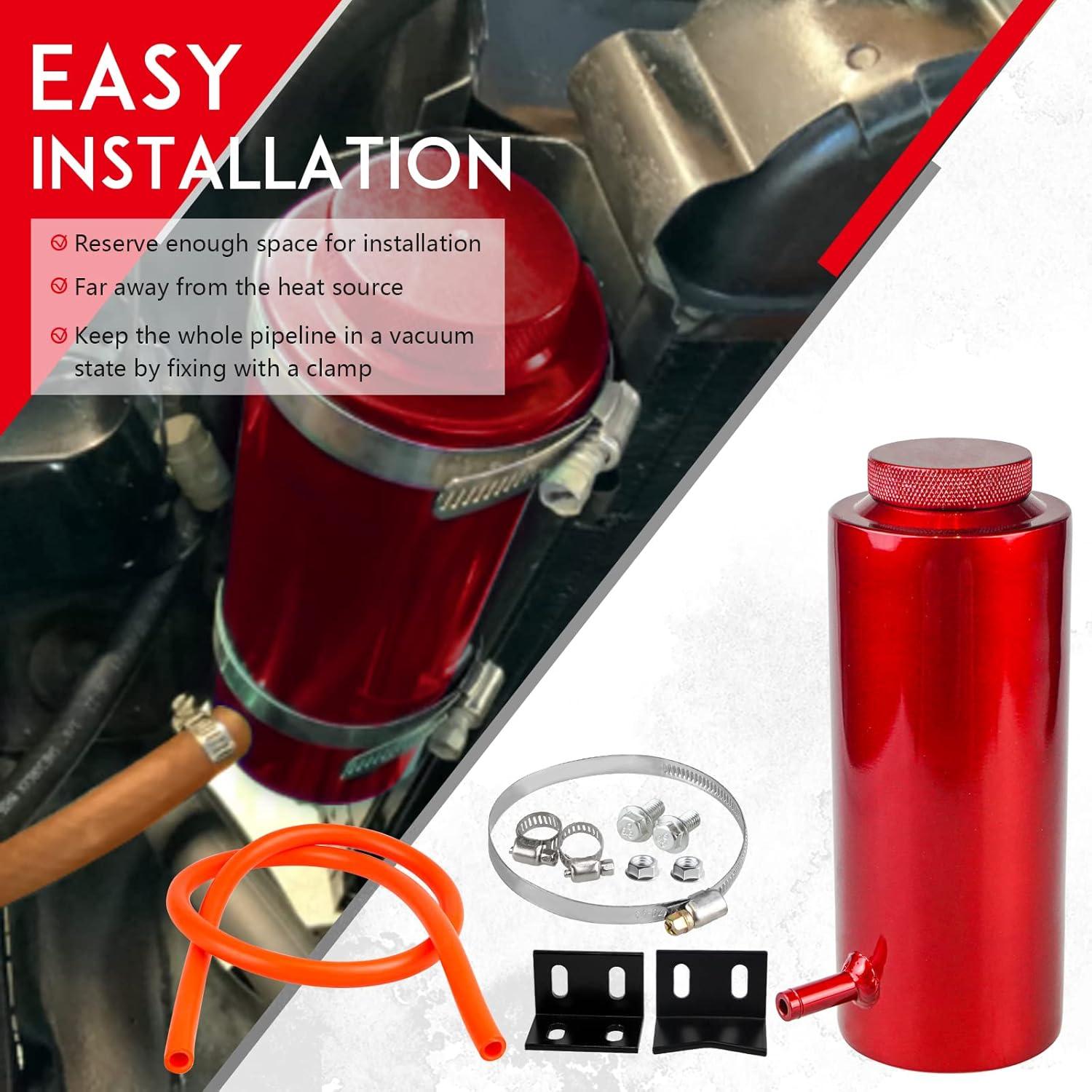 Tanque de Desbordamiento Dexepe 800ml Aluminio Rojo Universal