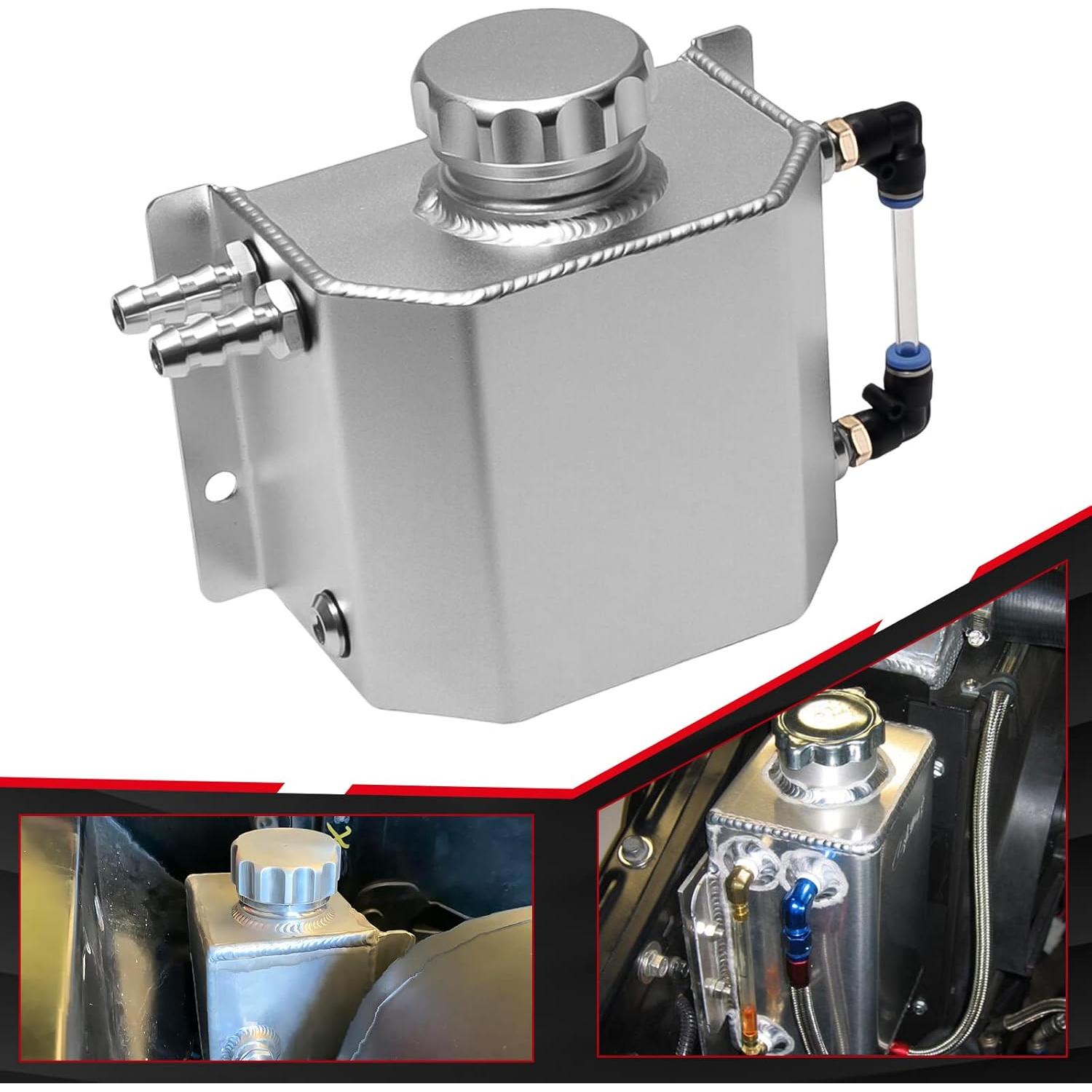 Tanque de Refrigerante Universal BOMLING 1L Aluminio Plateado