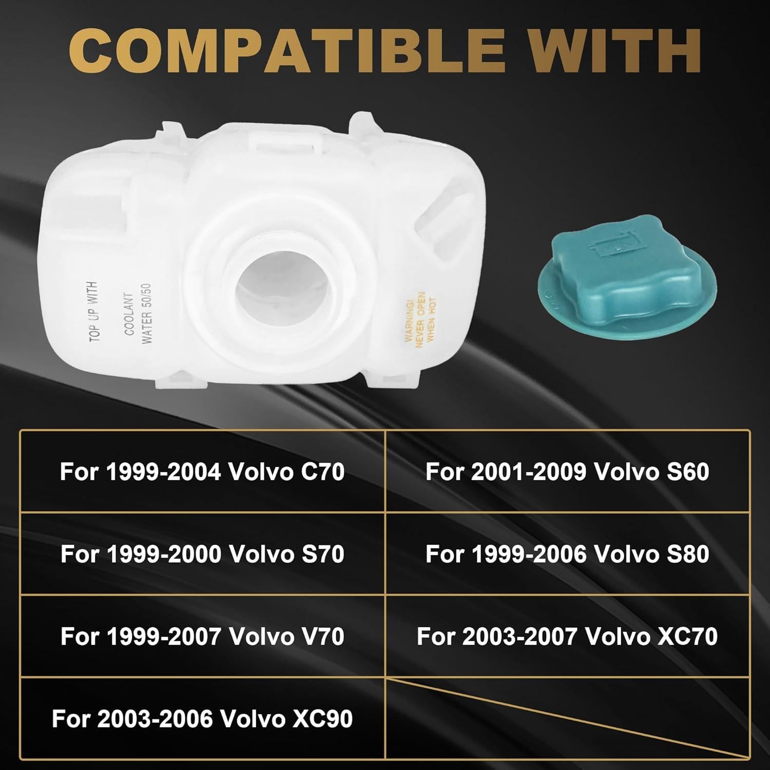 Tanque de Refrigerante PartsFlow para Volvo 1998-2014