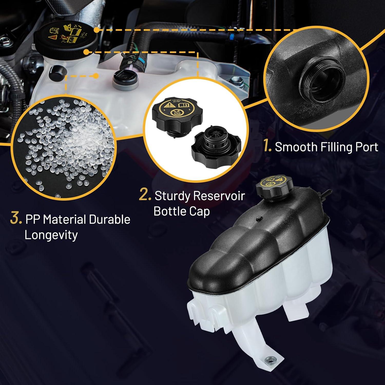 Tanque de Refrigerante SYKRSS 603-973 Compatible GMC/Chevy