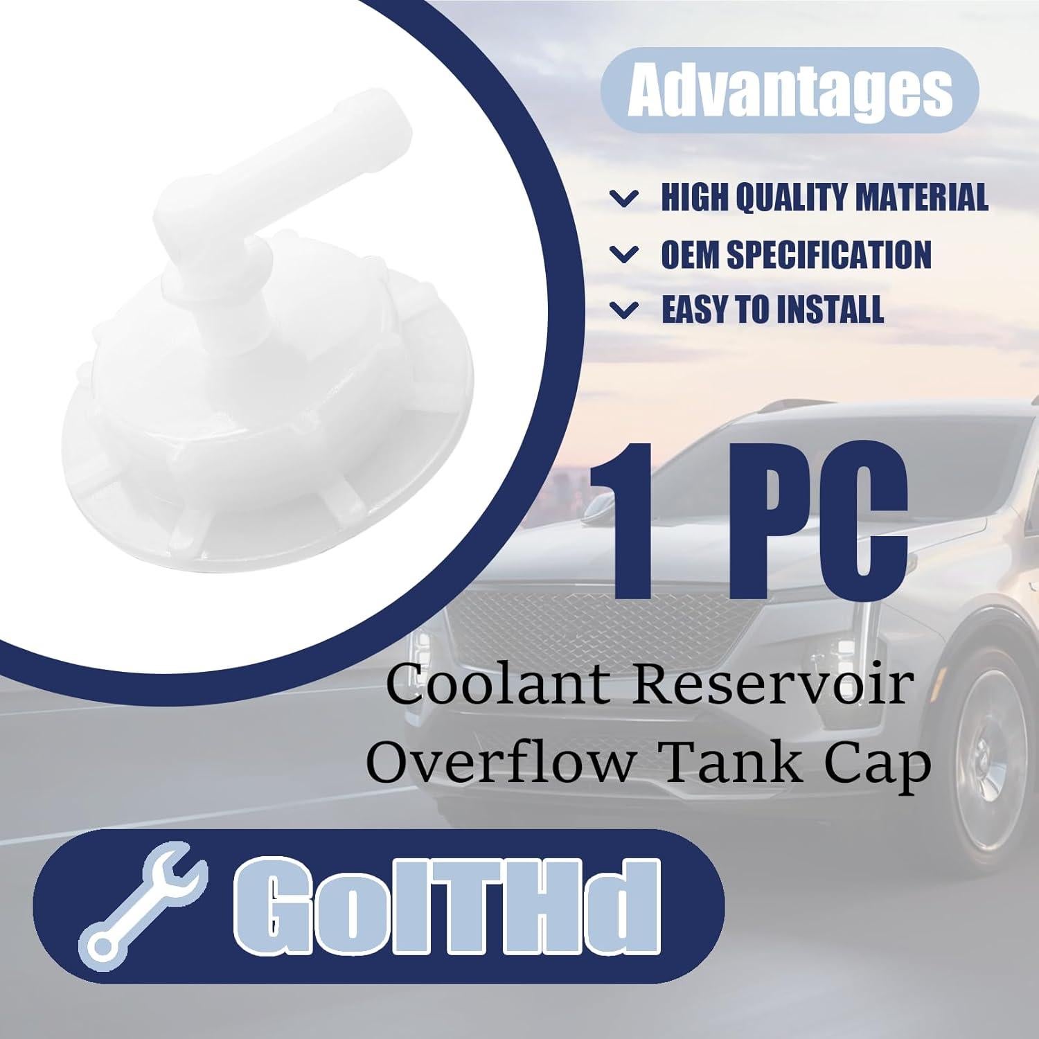 Tapa de desbordamiento radiador GolTHd para Honda Acura 19106-RNA-A48