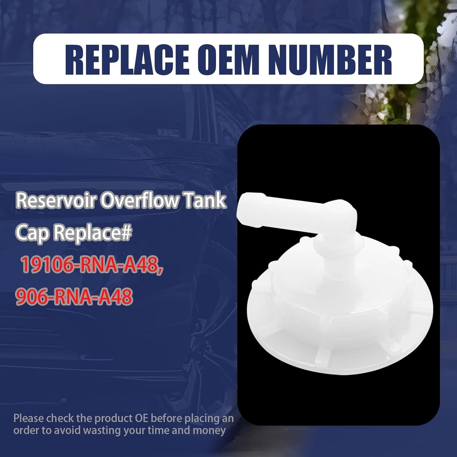 Tapa de desbordamiento radiador GolTHd para Honda Acura 19106-RNA-A48