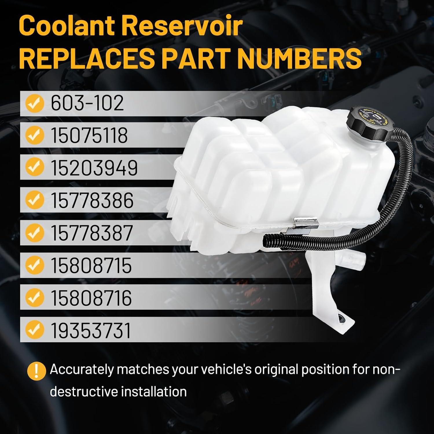 Tanque de Refrigerante SYKRSS 603-102 Compatible Chevy