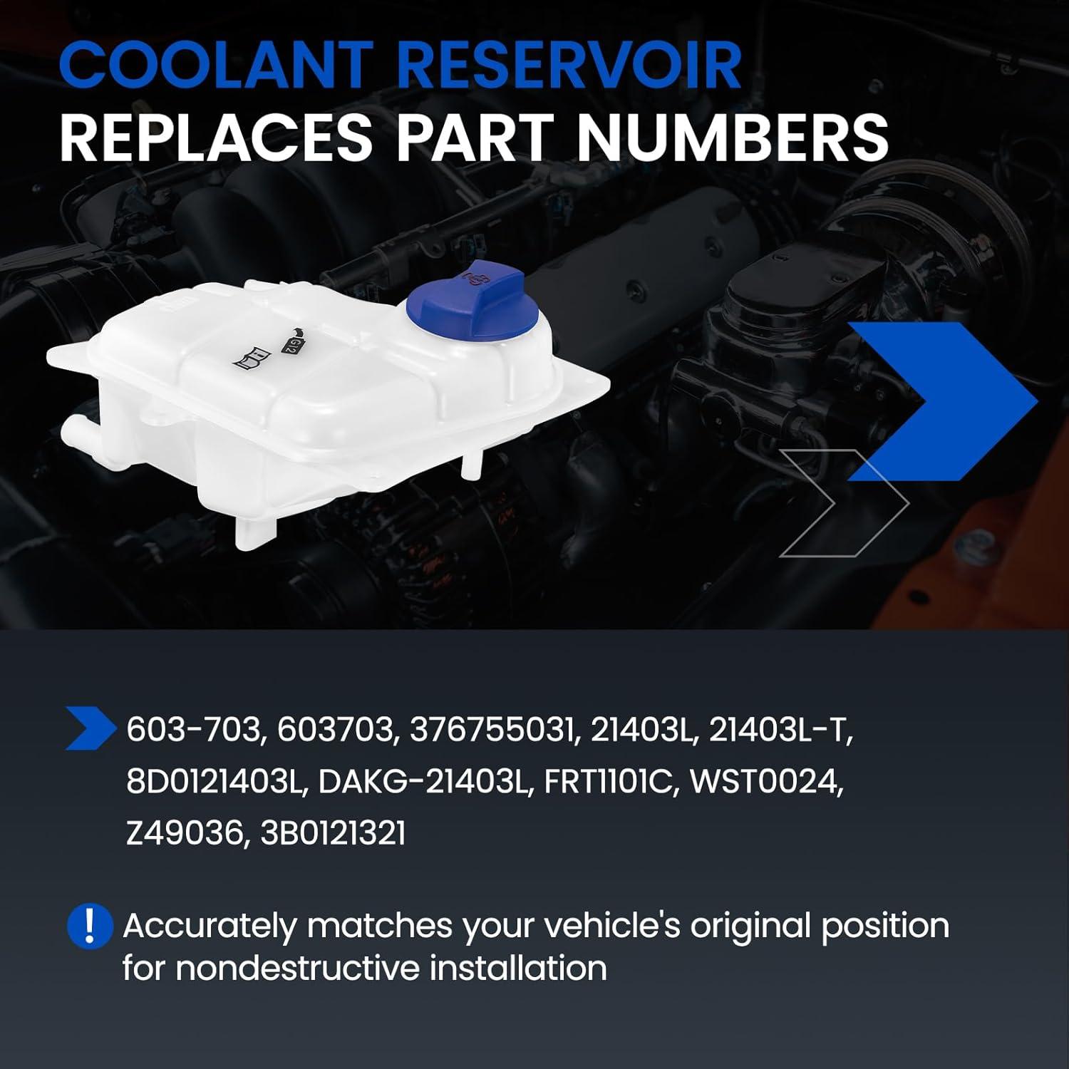 Tanque de Refrigerante SYKRSS 603-703 para Audi y Volkswagen