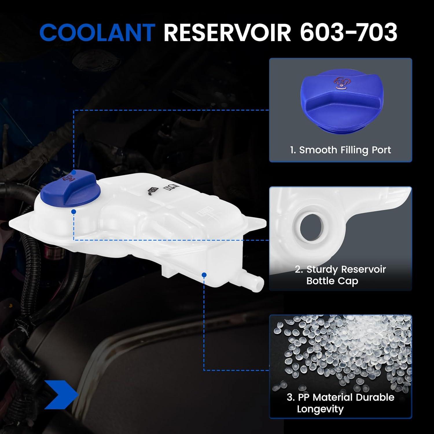Tanque de Refrigerante SYKRSS 603-703 para Audi y Volkswagen