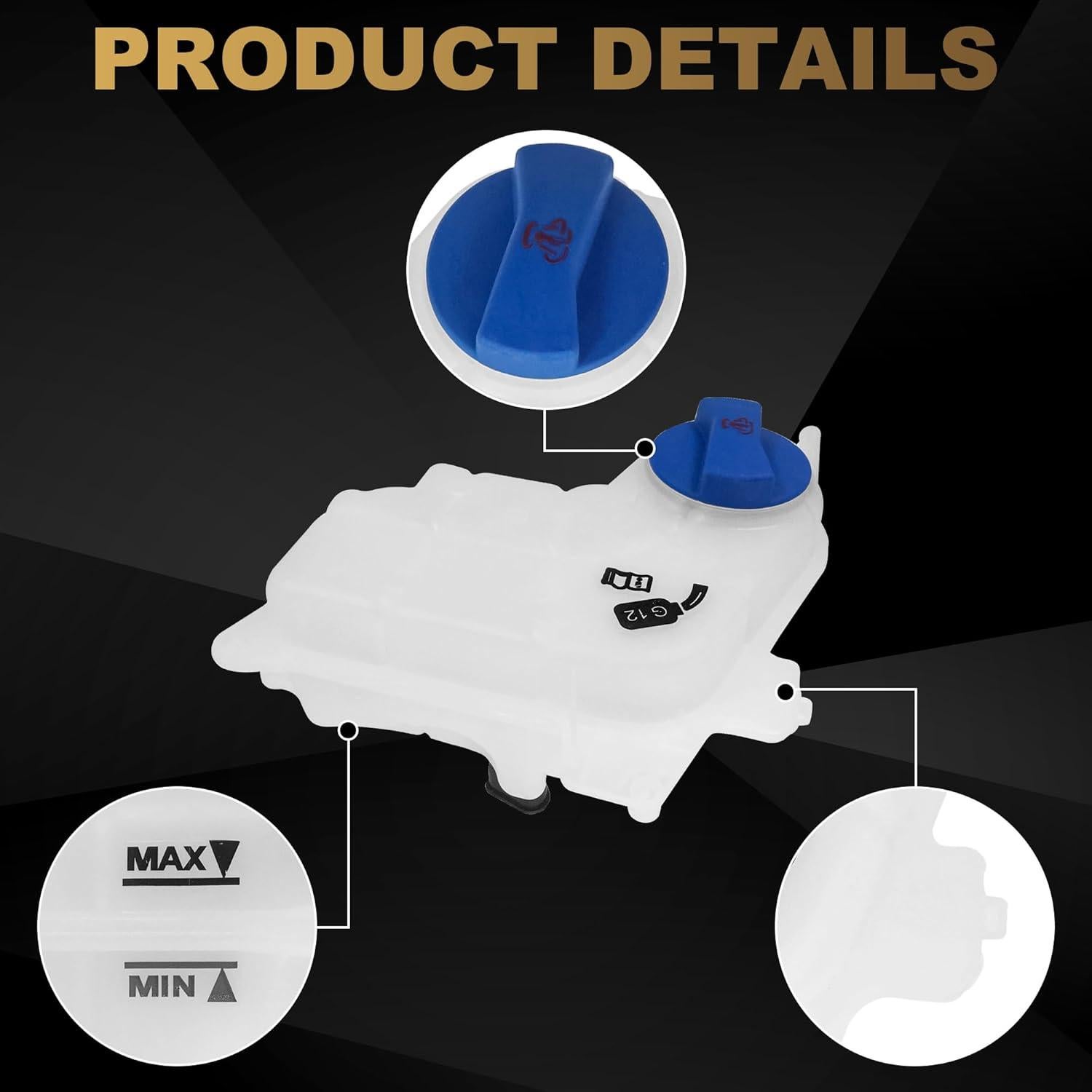 Tanque de Refrigerante PartsFlow con Tapa para Audi A4/A6