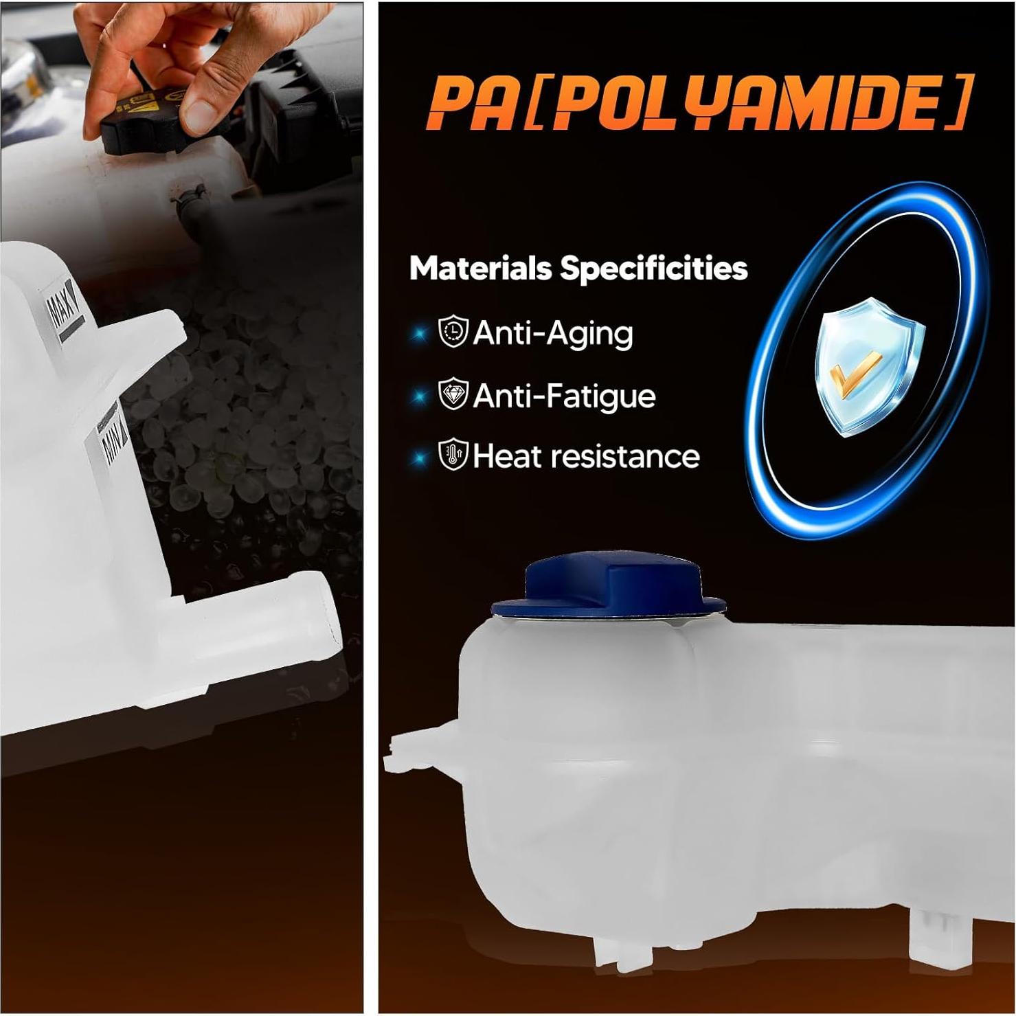 Tanque de Refrigerante Fexhull para Audi A4 2005-2009 0.99kg