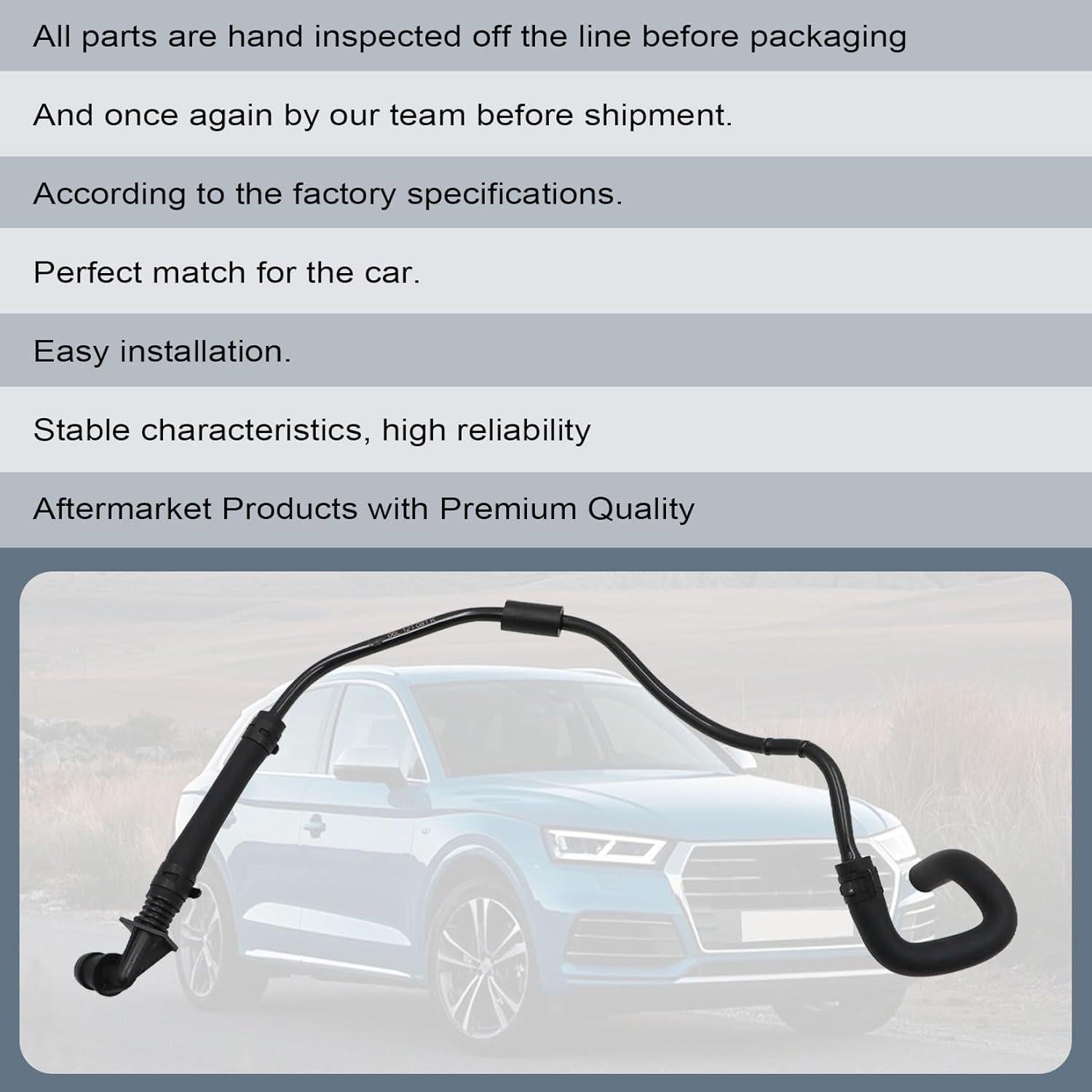 Manguera de refrigerante Wyrxalon para Audi A4 A5 A6 Q5 1.8T 2.0T