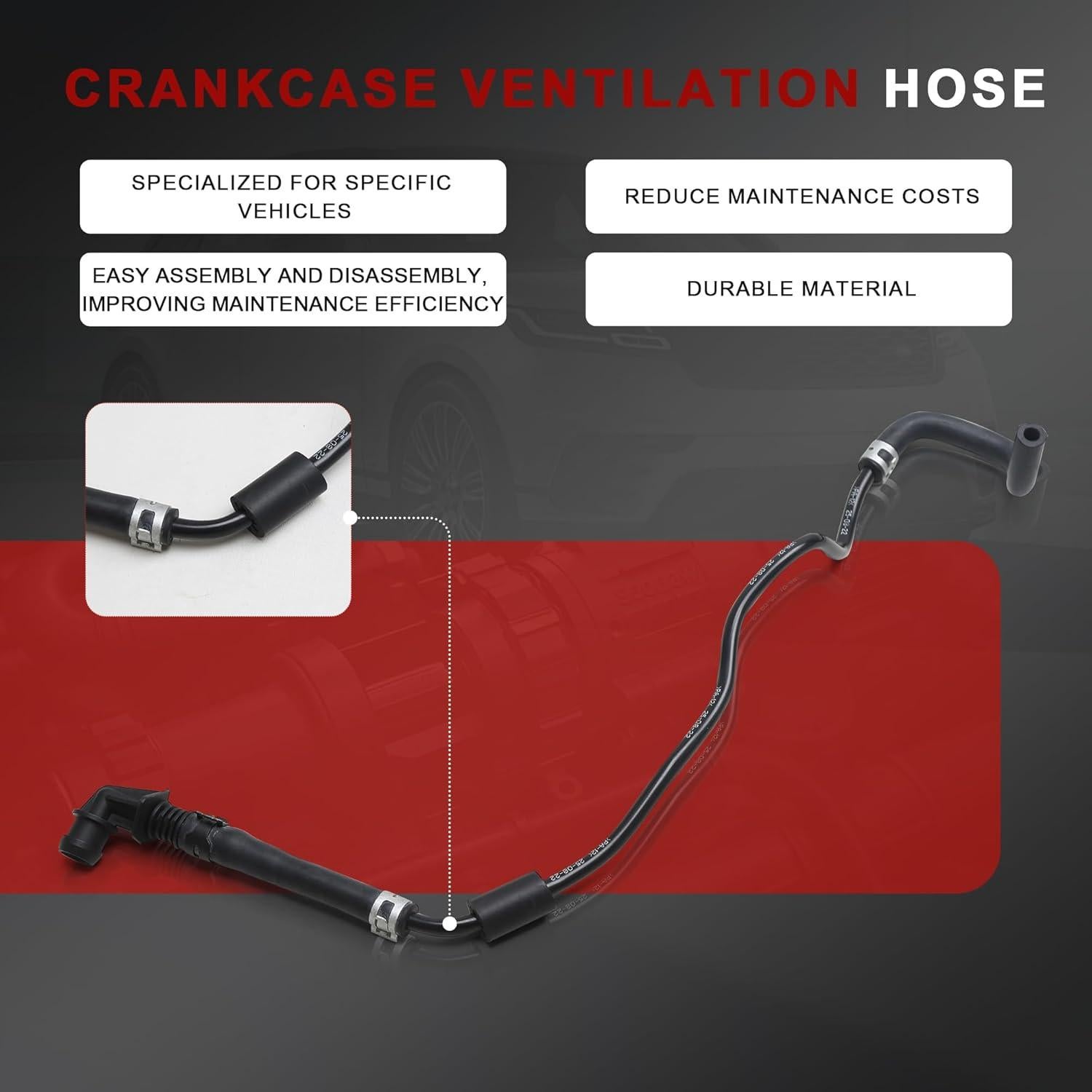 Tubería de refrigerante Yiklwwy 06L121081K para Audi y VW