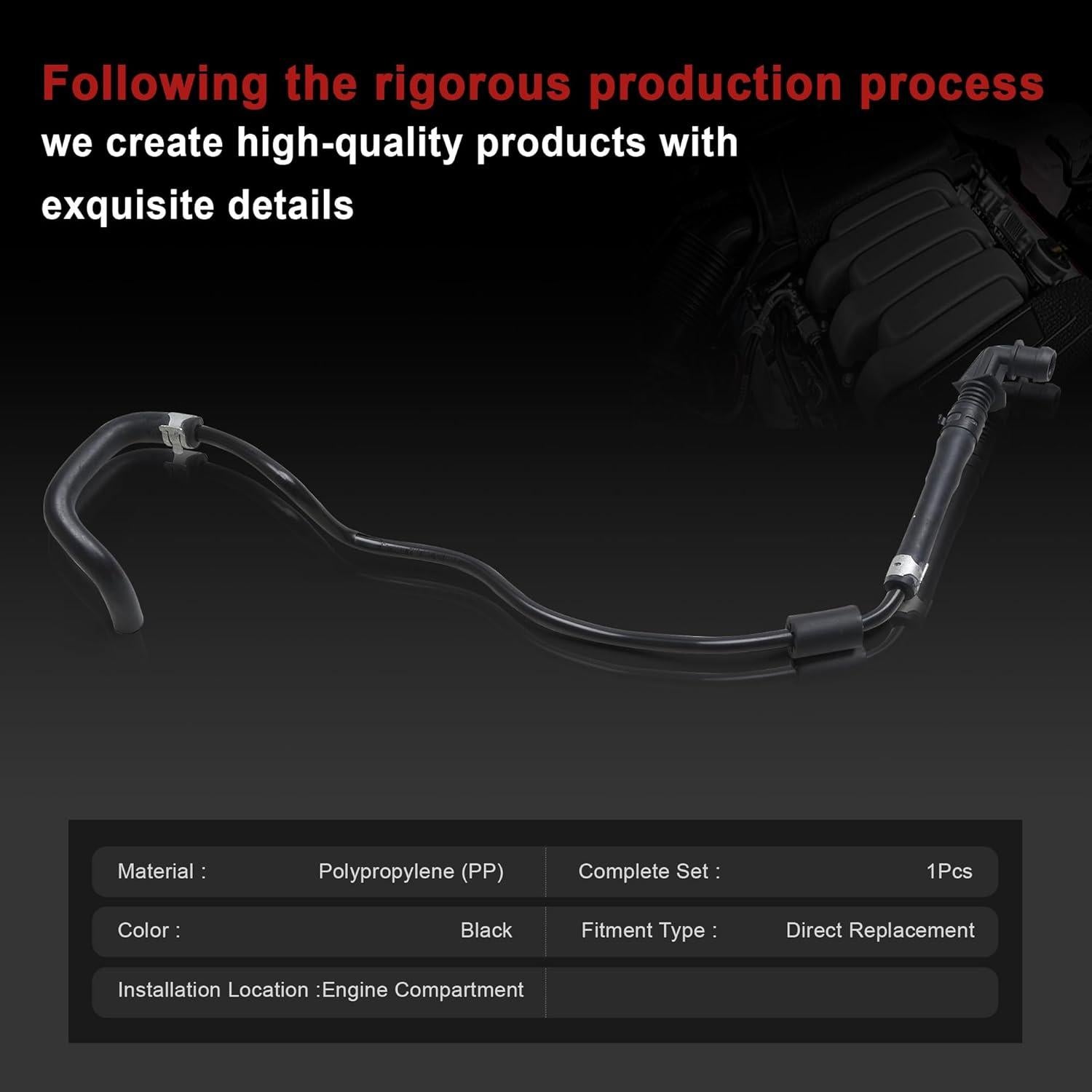 Tubería de refrigerante Yiklwwy 06L121081K para Audi y VW