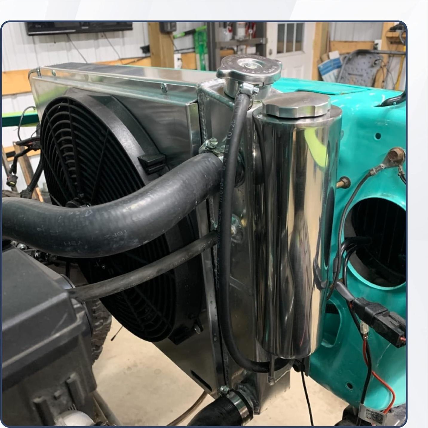 Tanque de desbordamiento BATONECO 3" x 10" acero inoxidable 0.79L