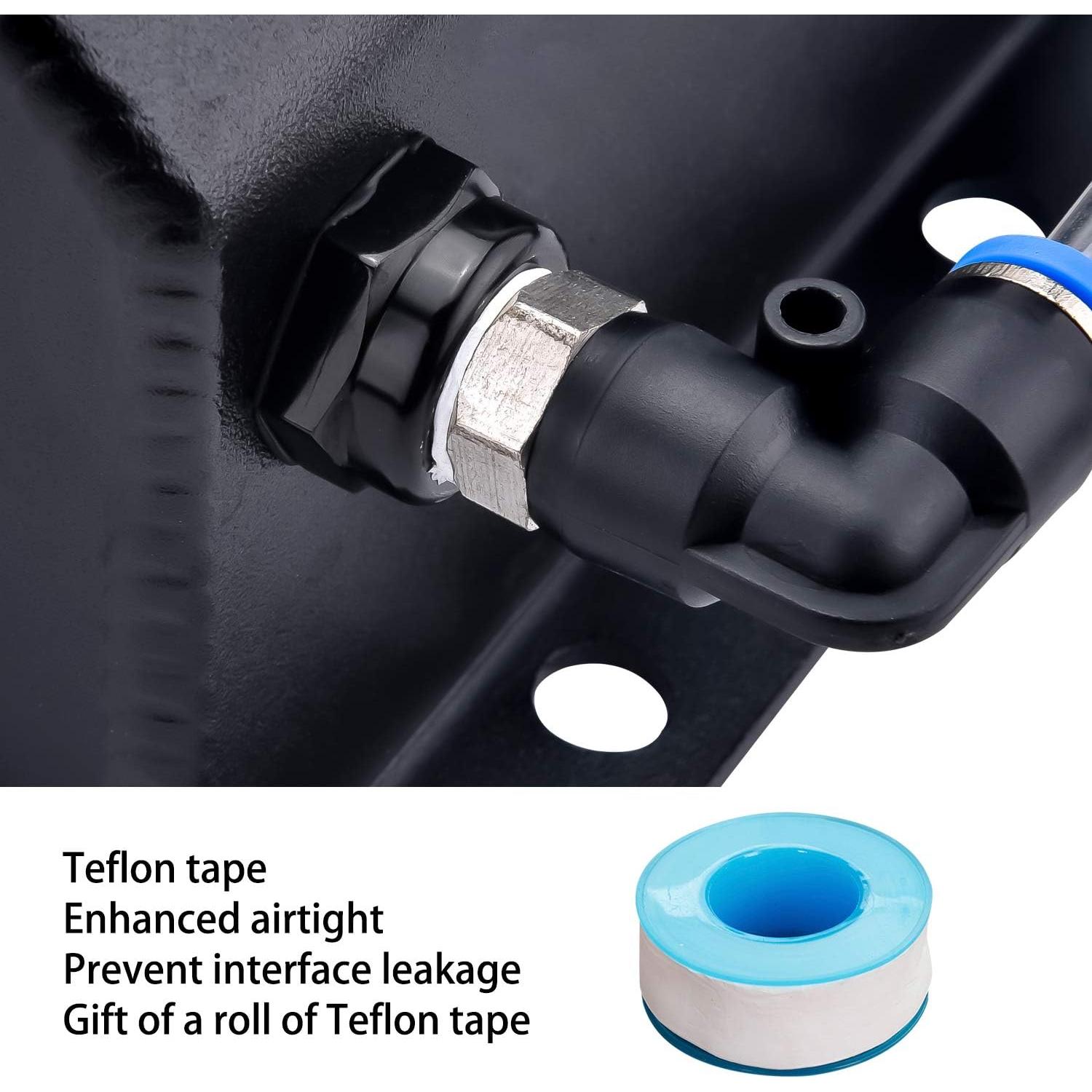 Tanque de Desbordamiento de Refrigerante SPEEDWOW 1L Aluminio Negro