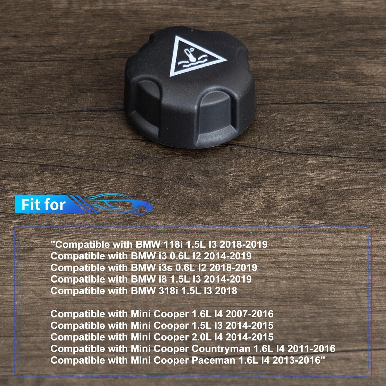 Tapa de depósito de expansión Rldym 17132754264 para BMW y MINI
