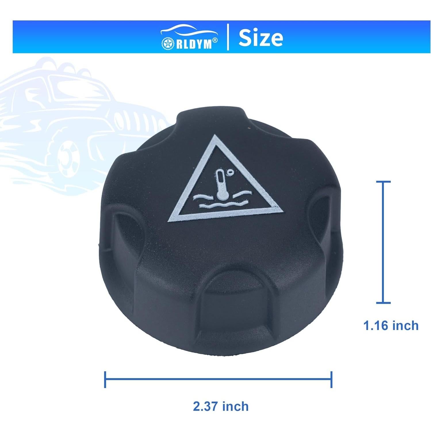 Tapa de depósito de expansión Rldym 17132754264 para BMW y MINI