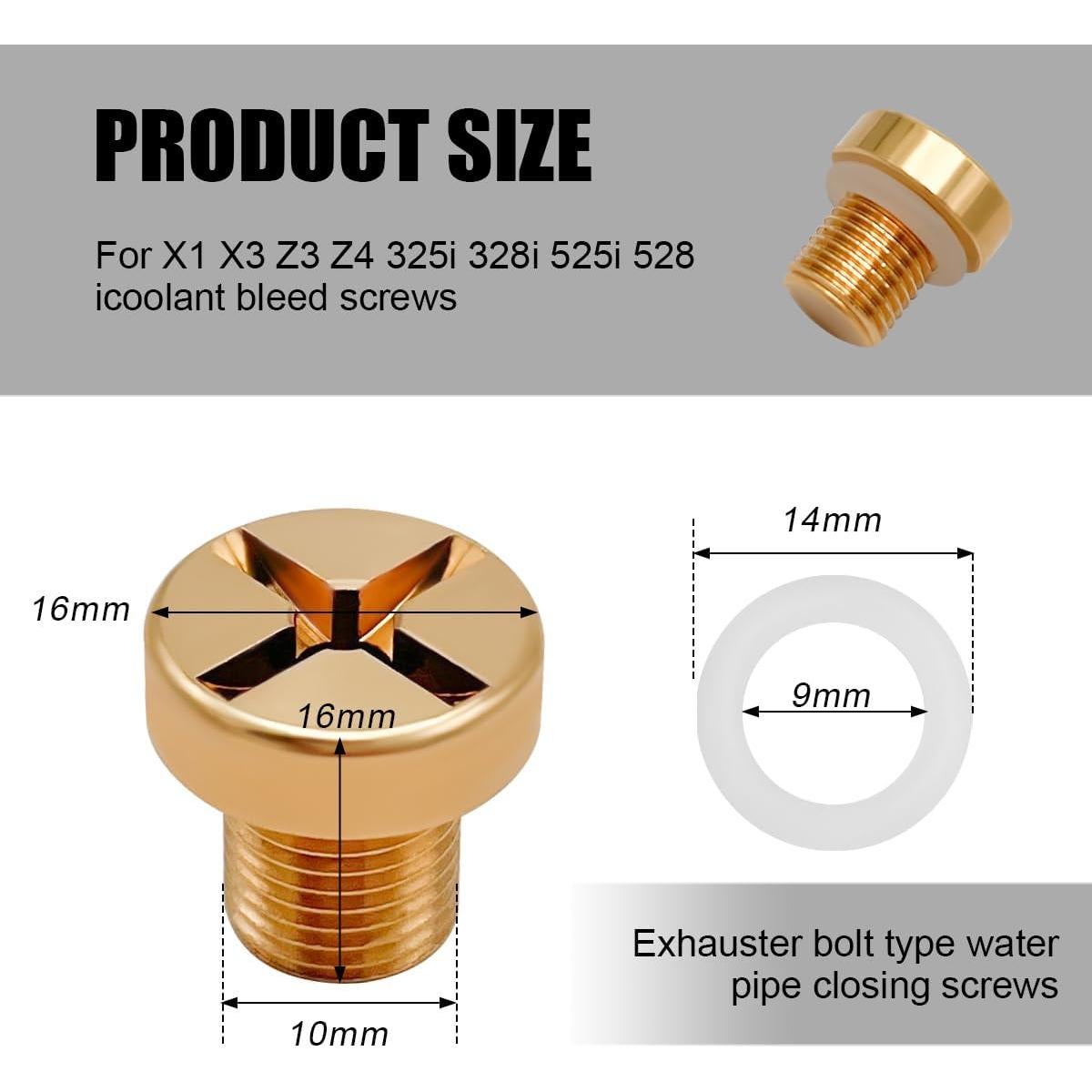 Tornillo de purga Gasedin para tanque de refrigerante 17111712788