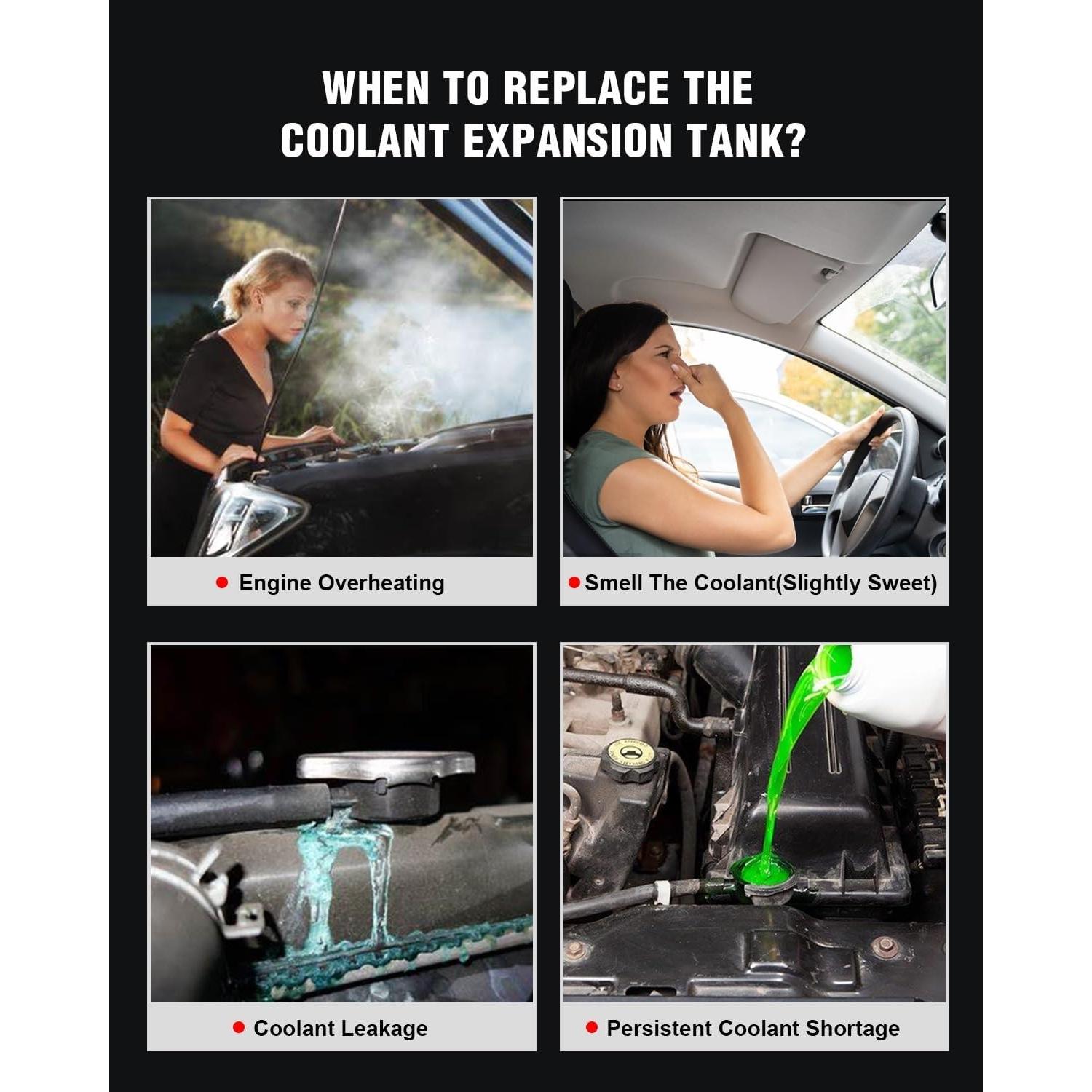 Tanque de Refrigerante CCIYU para Ford Fiesta 2011-2019