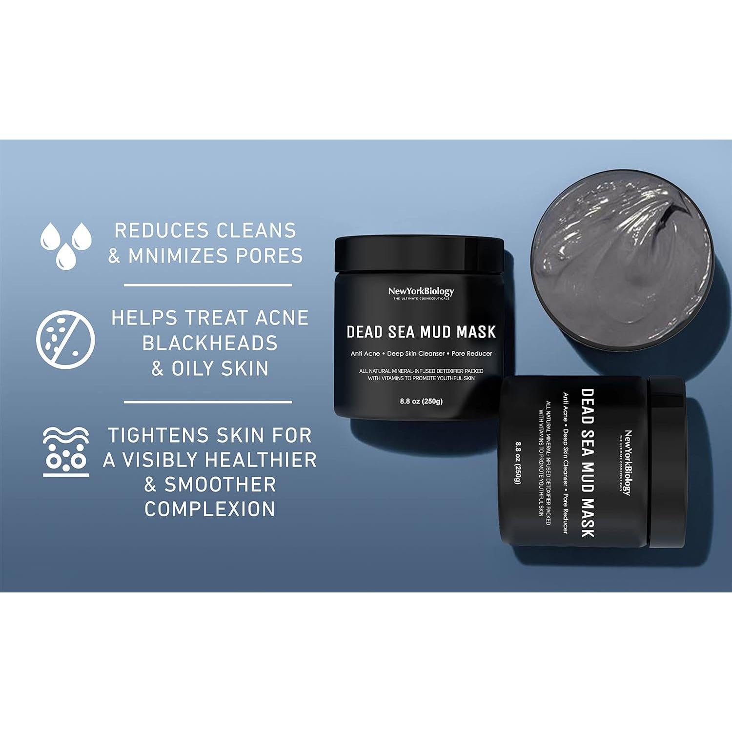 Máscara de Barro del Mar Muerto New York Biology 248 g