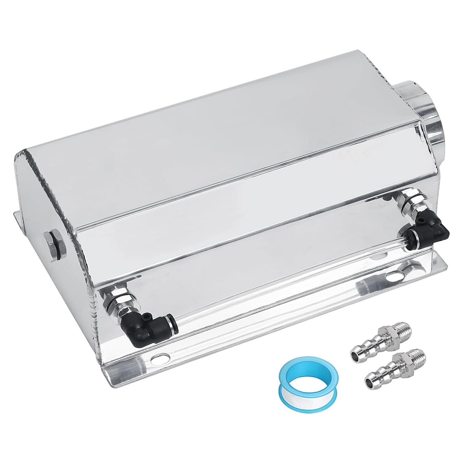 Tanque de Expansión de Refrigerante LokoCar 2L Aluminio Plateado