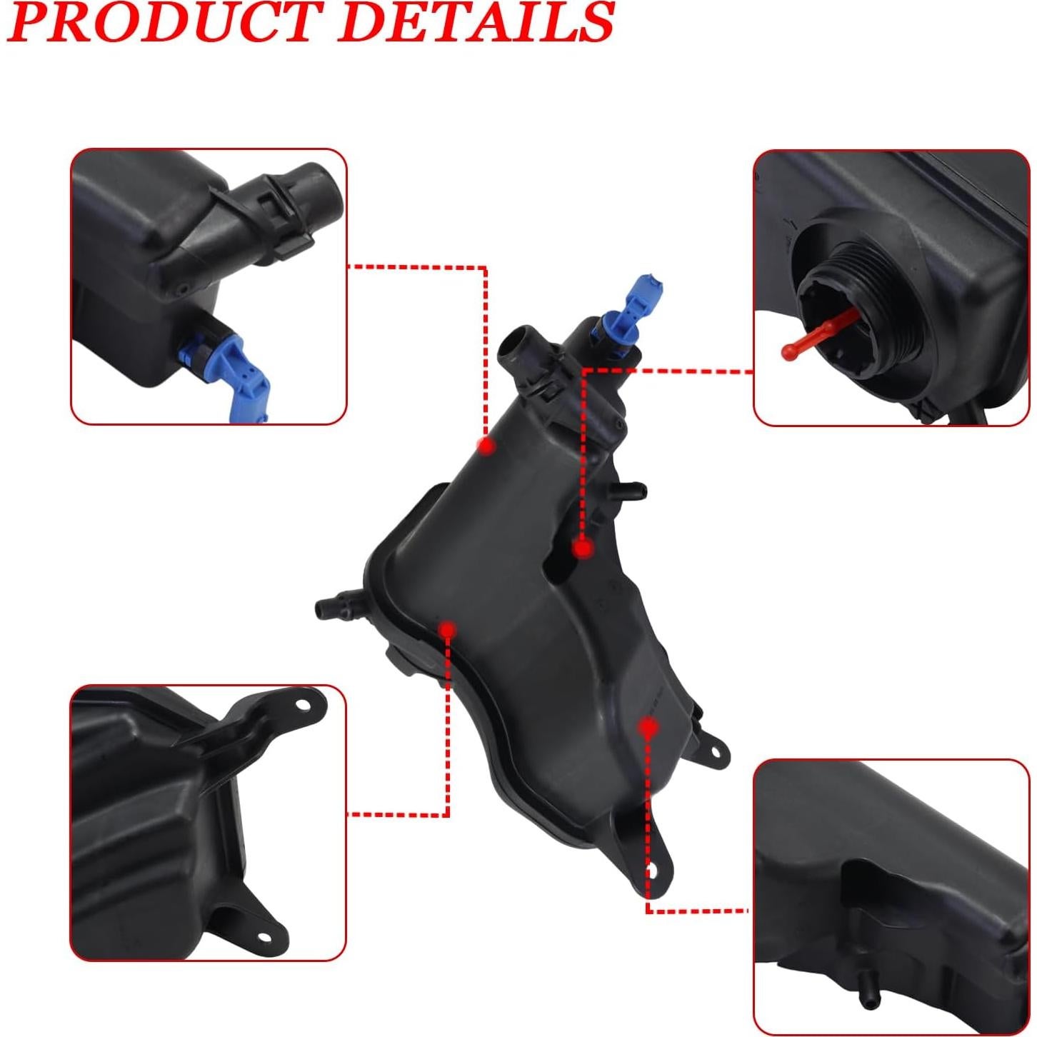 Tanque de Refrigerante YINAVAGAD 17137567462 para BMW