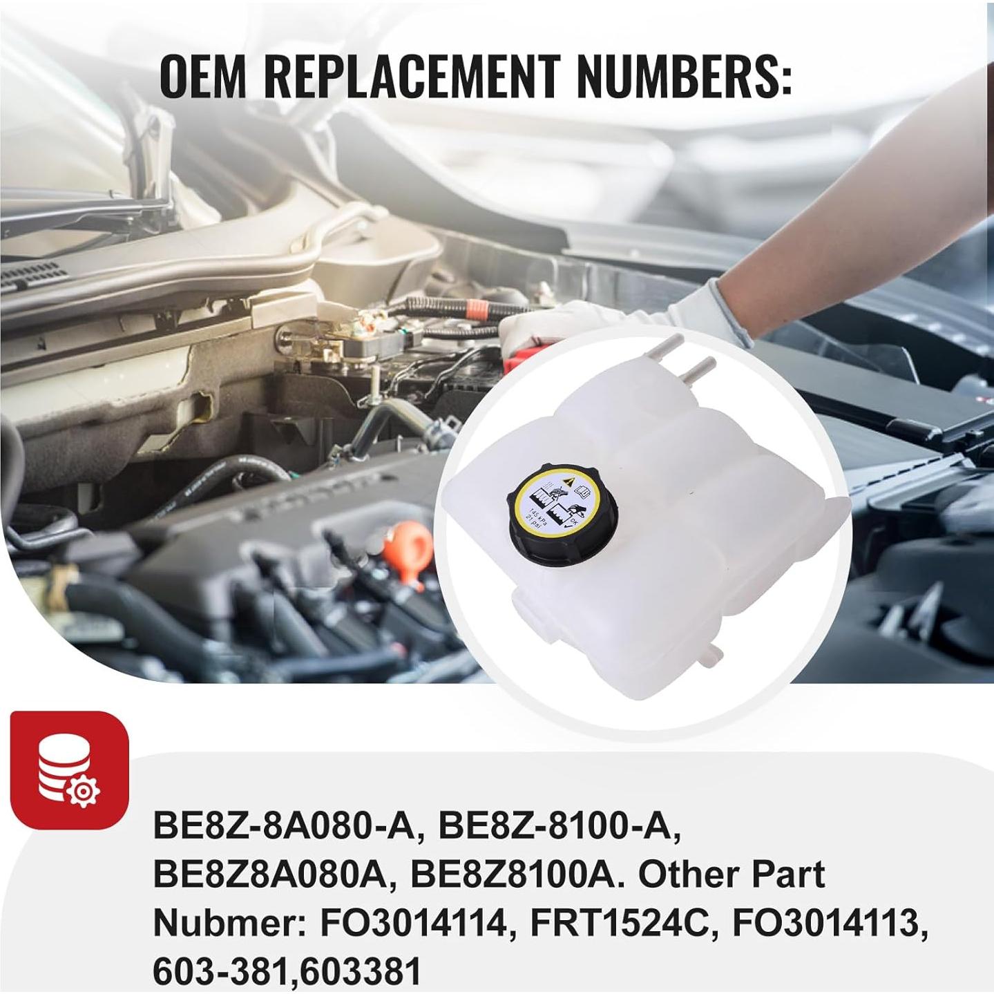 Tanque de Expansión de Refrigerante Bapmic para Mazda 3 2004-2013