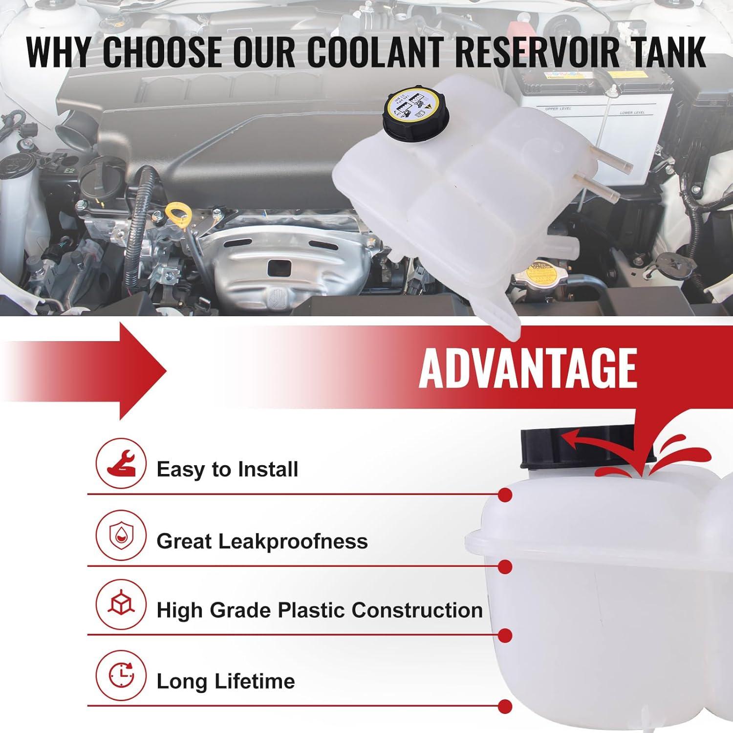 Tanque de Expansión de Refrigerante Bapmic para Mazda 3 2004-2013