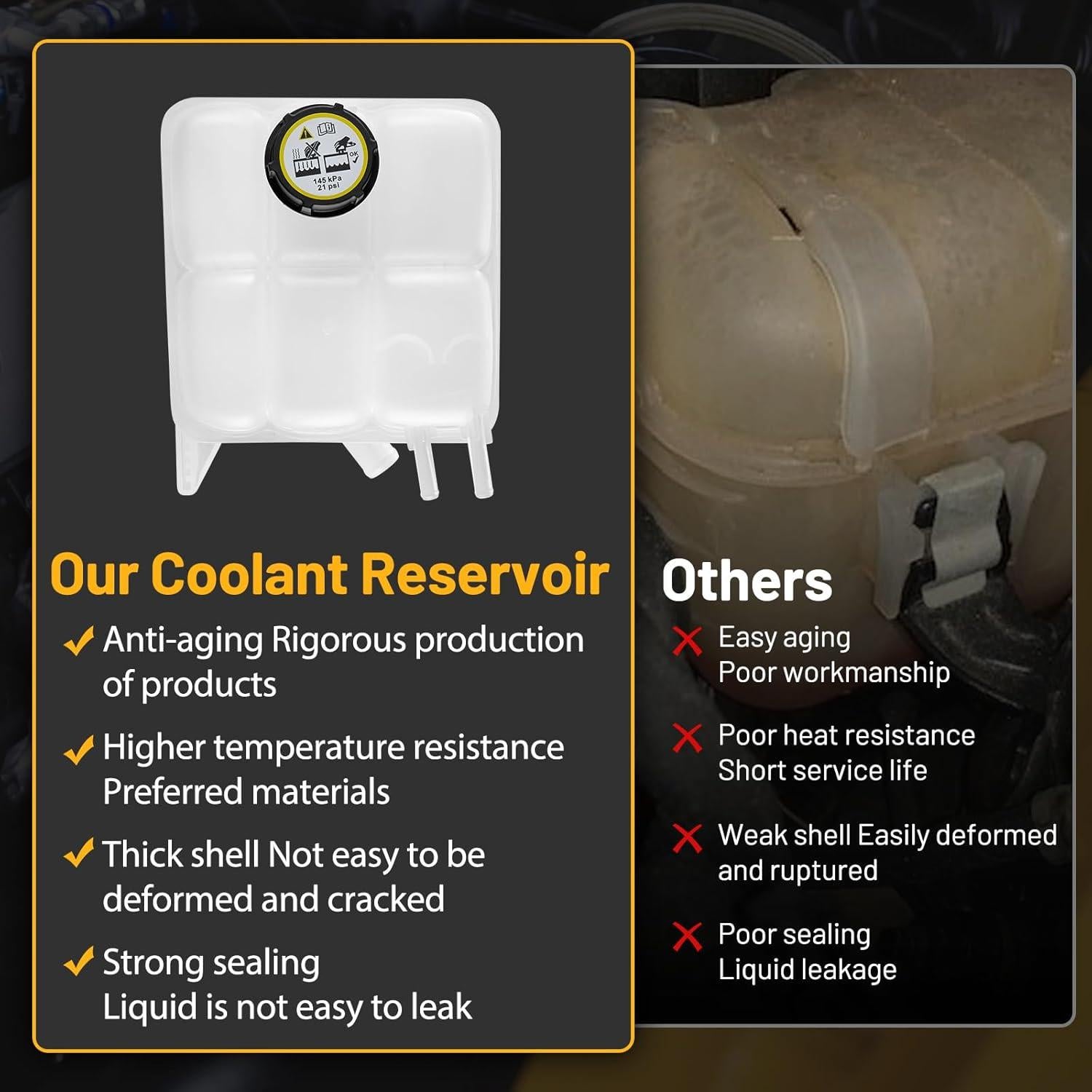 Tanque de Refrigerante SYKRSS 603-043 para Mazda 3 2004-2013