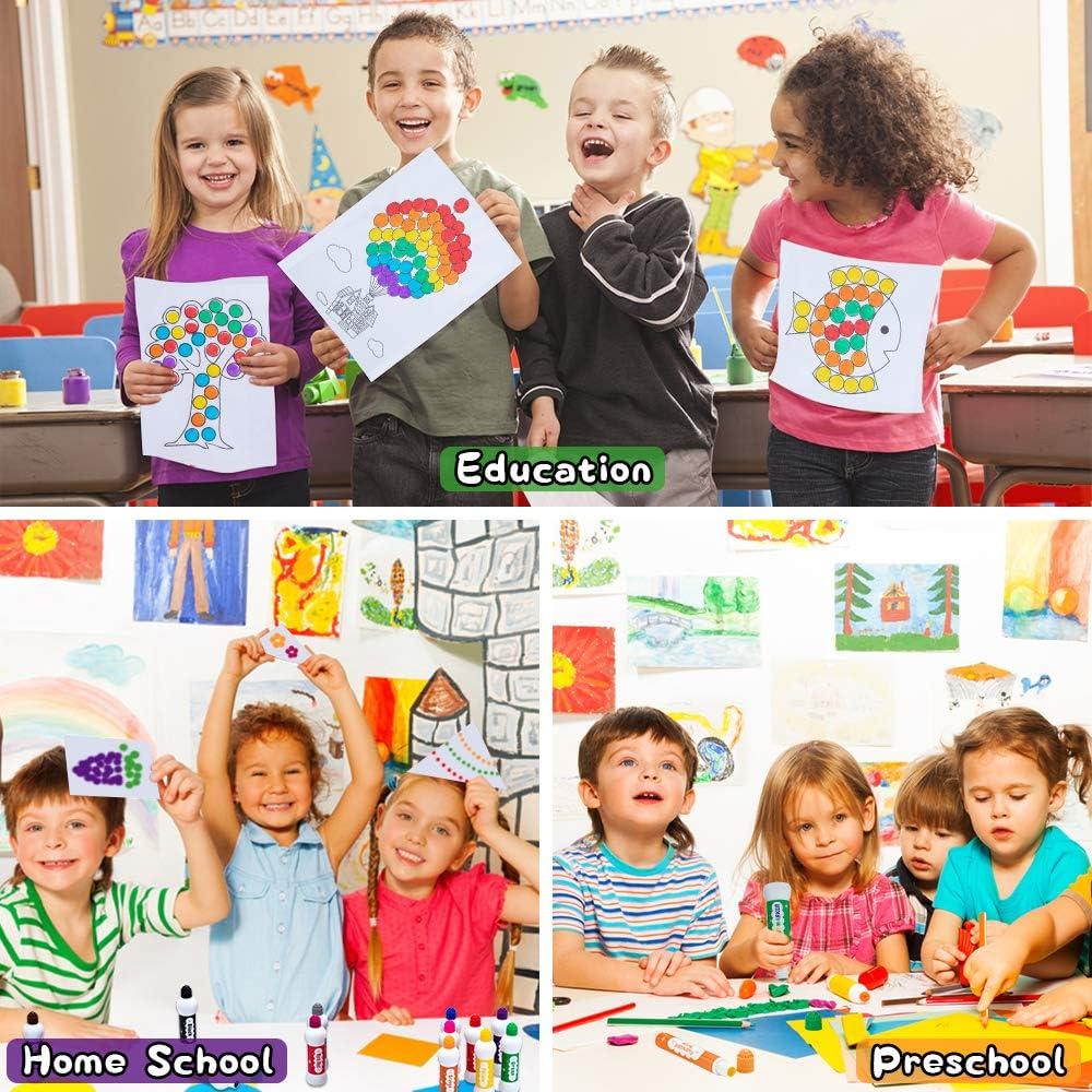 Kit de Marcadores de Puntos Nicecho, 12 Colores Lavables