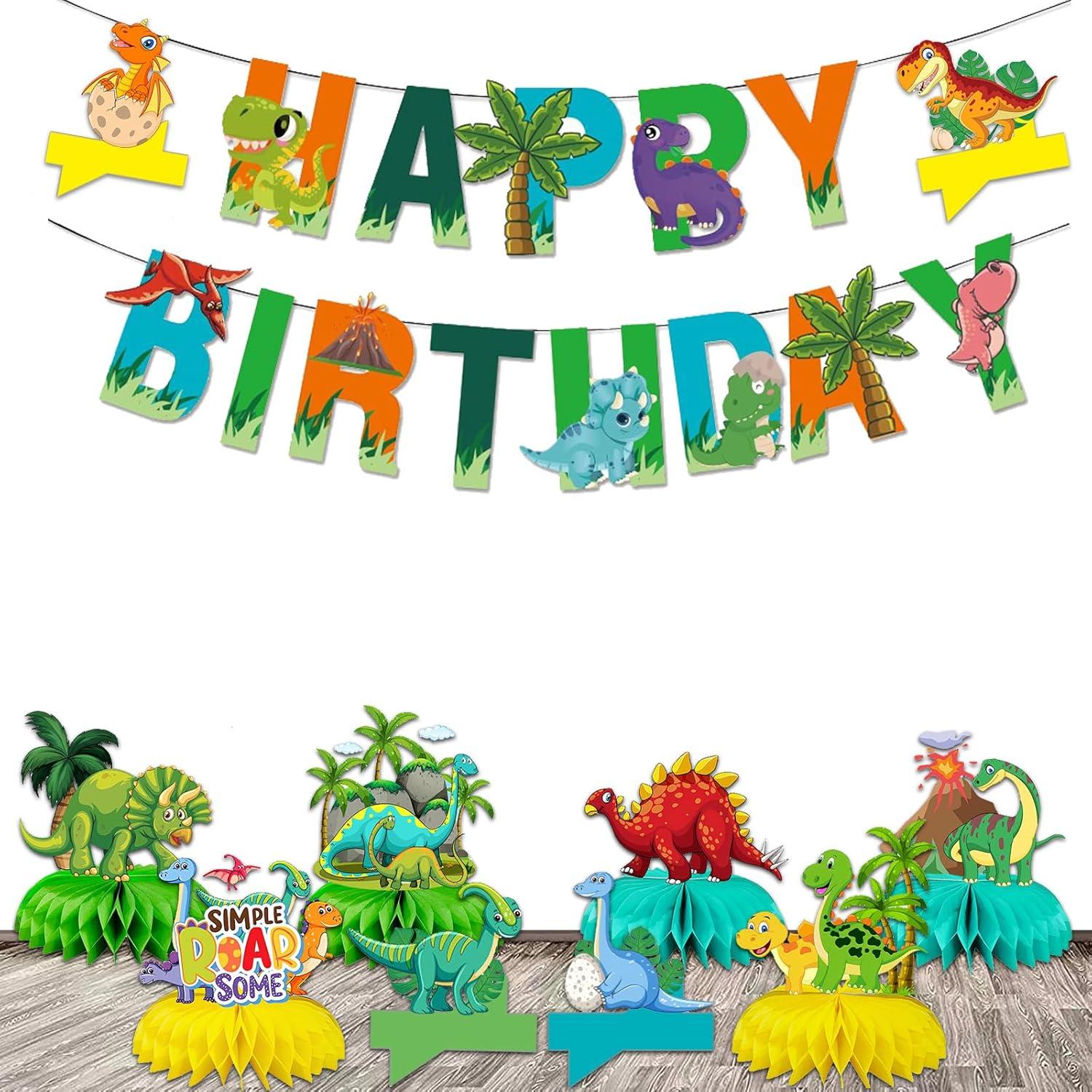 Centros de Mesa de Dinosaurio Jamonxi 10 Piezas para Cumpleaños