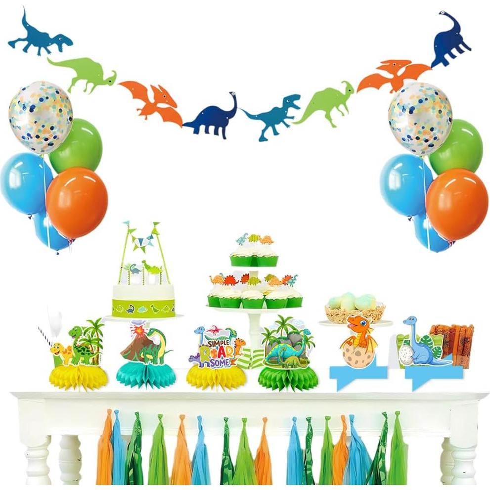 Centros de Mesa de Dinosaurio Jamonxi 10 Piezas para Cumpleaños