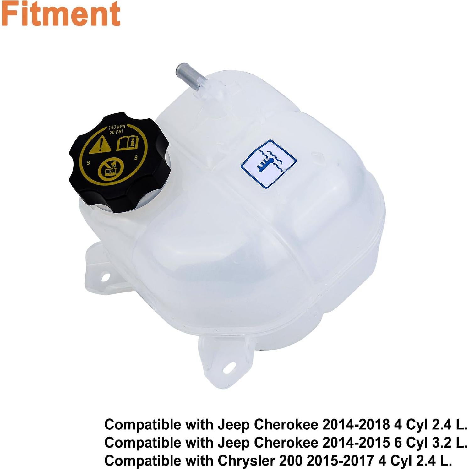 Tanque de Refrigerante Frontal YOUYIEN para Jeep y Chrysler